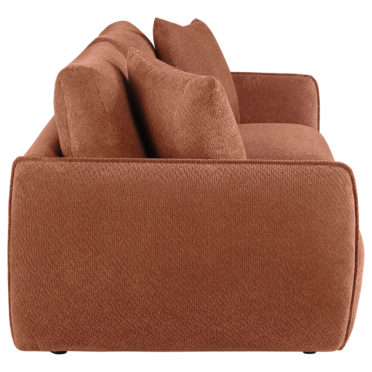 Elysia Fabric Upholstered Modular Lounge Loveseat Coral