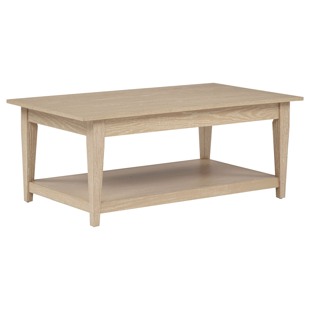 Lindenton 3-piece Wood Lift-Top Coffee and End Table Set Blonde