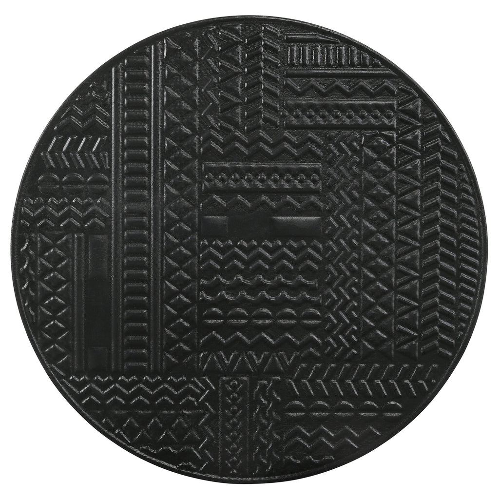 Loannis 2-piece Round Mango Wood Nesting Table Matte Black
