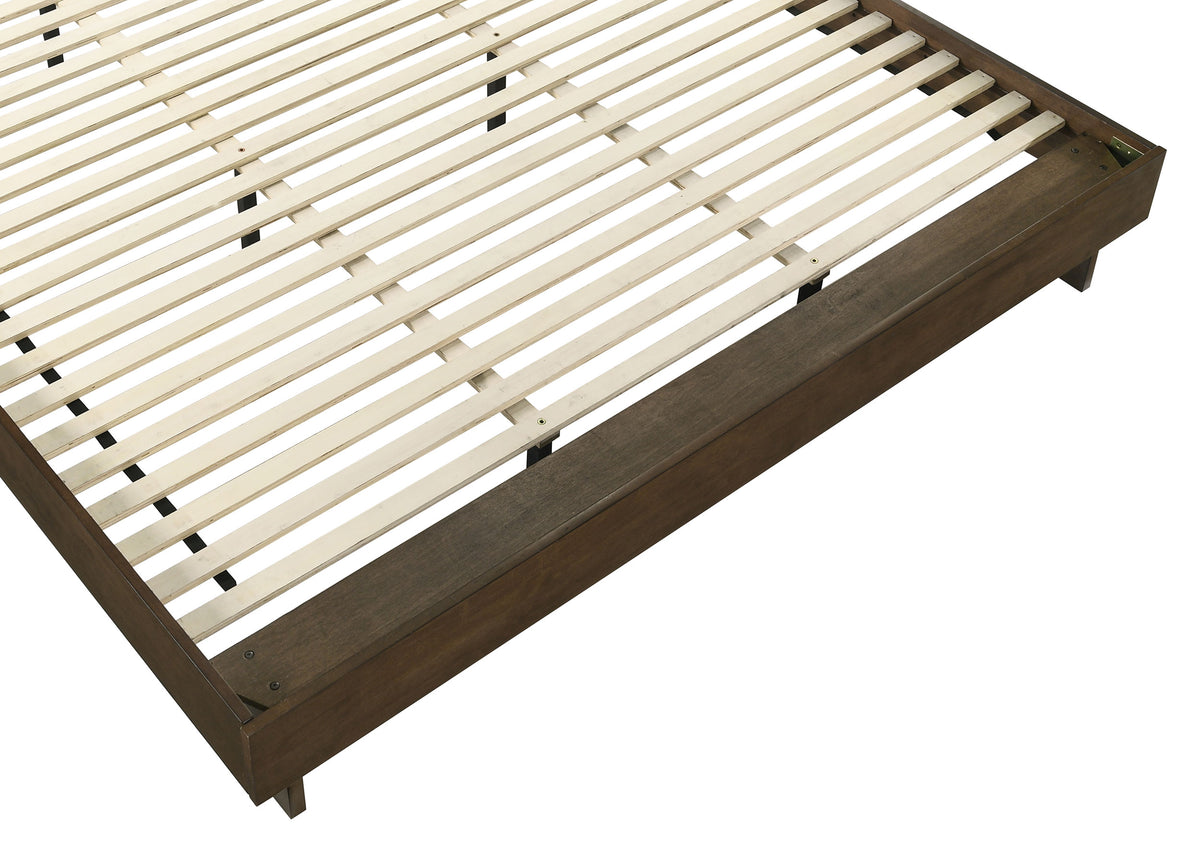 Glenwood 48-inch Eastern King Platform Panel Bed Warm Brown