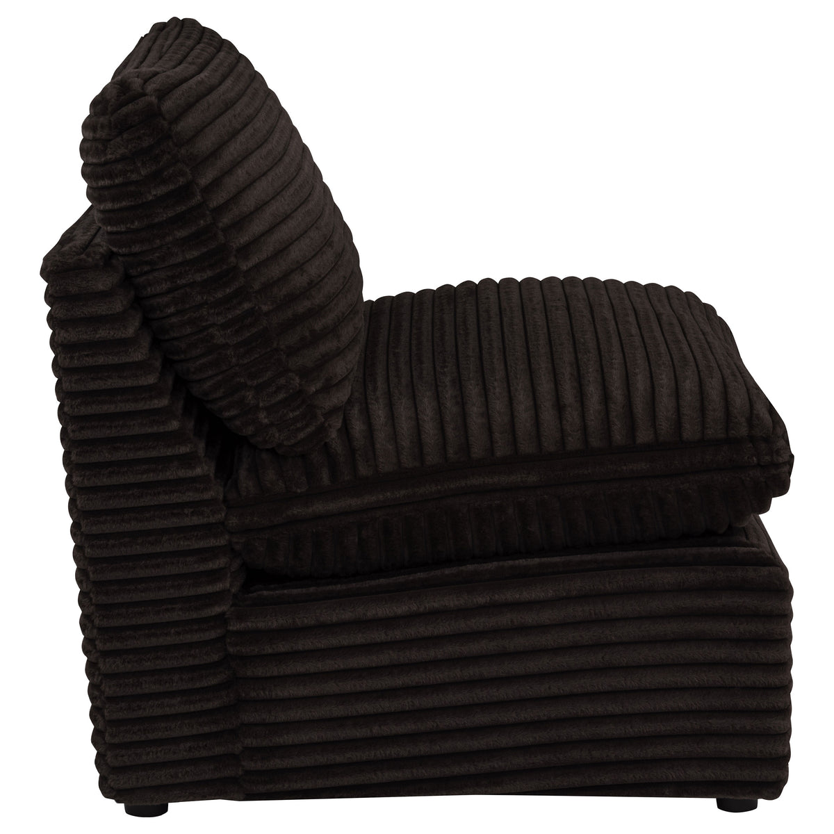 Collins Modular Armless Chair Chocolate Brown