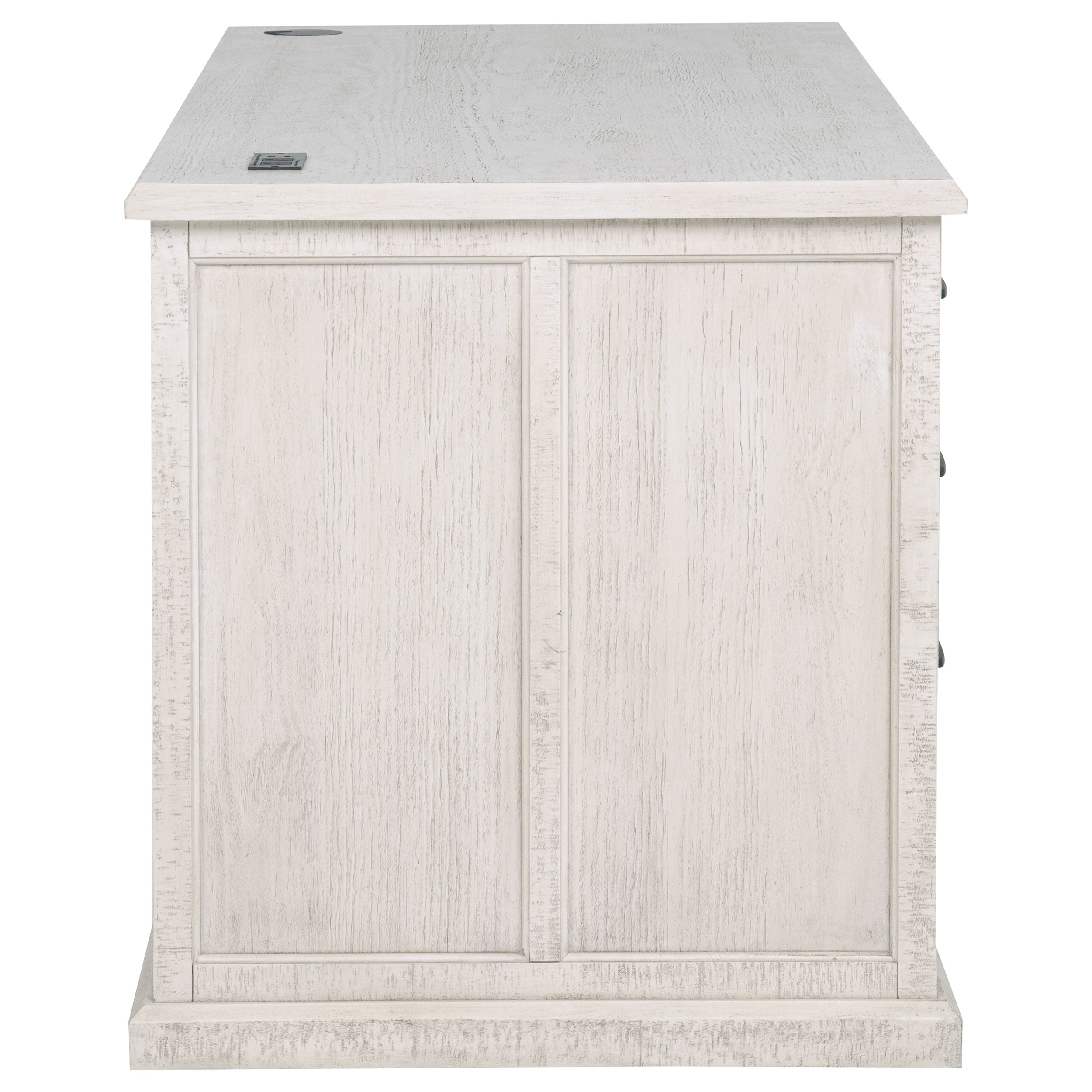 Altidore 68-inch 7-drawer Executive Home Office Desk Distressed White