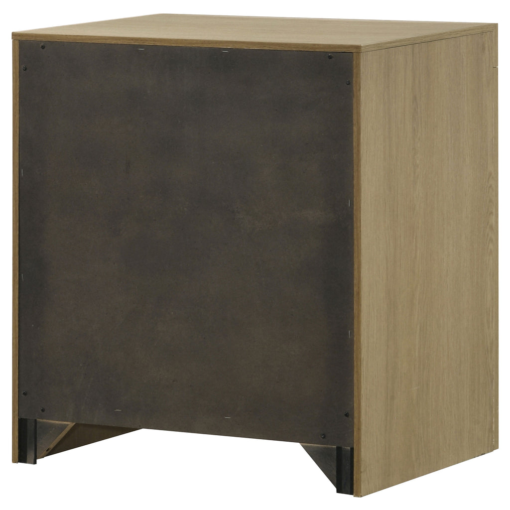Hendricks 1-drawer Nightstand Bedside Table with Cubby Light Oak