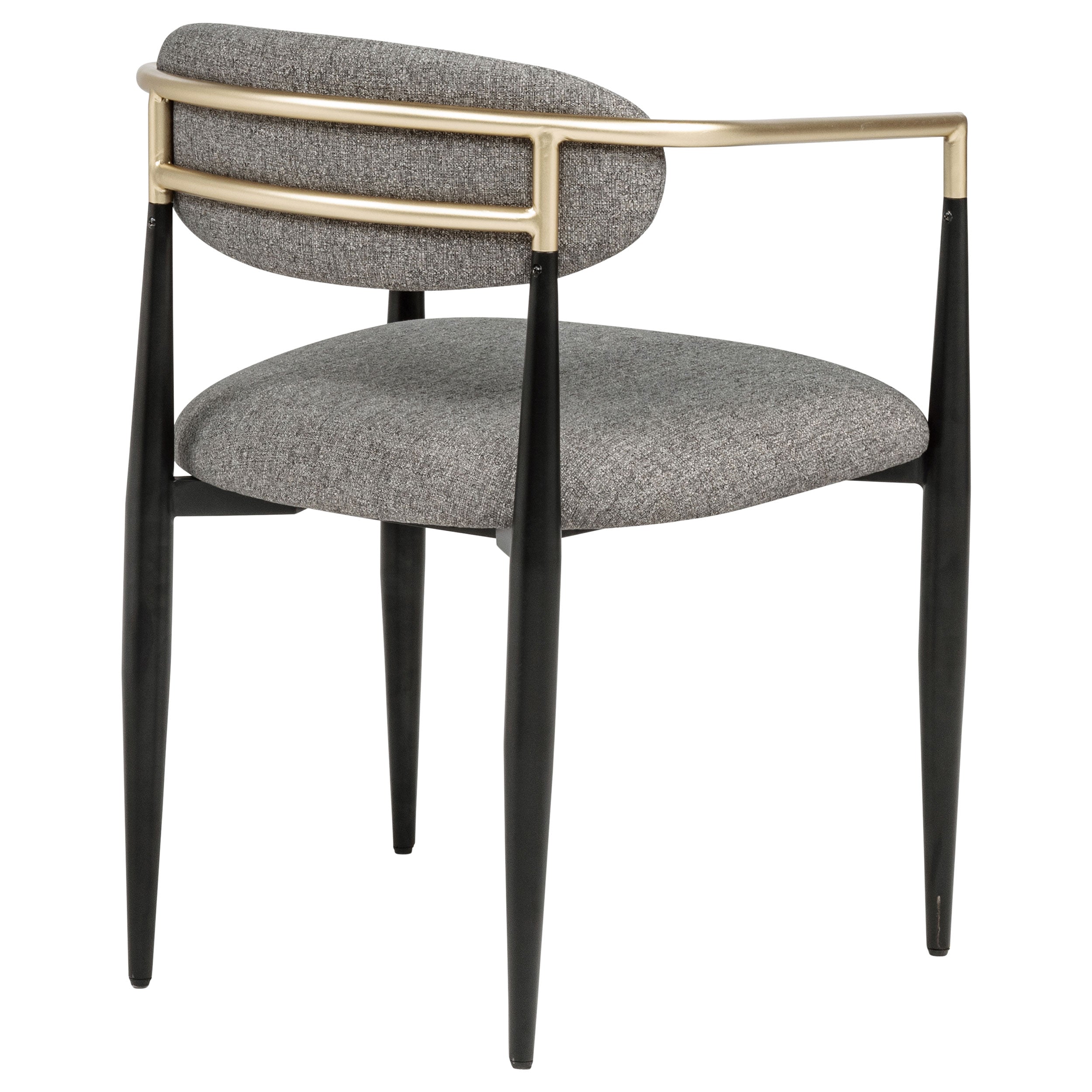 Bradbury Fabric Upholstered Dining Arm Chair Grey (Set of 2)