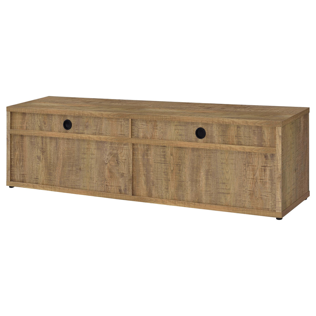 Tabby 79-inch 4-door Engineered Wood TV Stand Media Console Mango