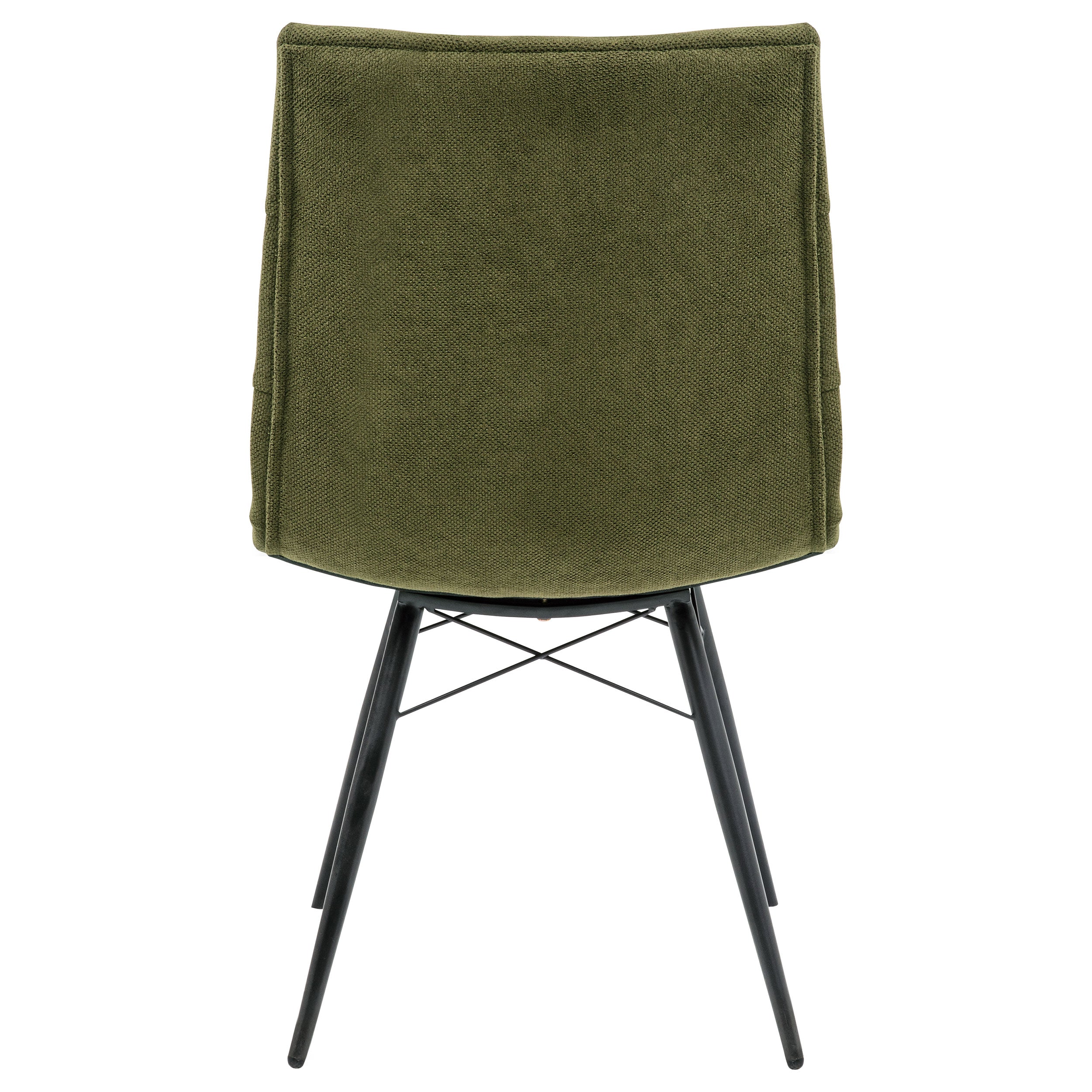 Aiken Fabric Upholstered Dining Side Chair Saddle Forest Green (Set of 4)
