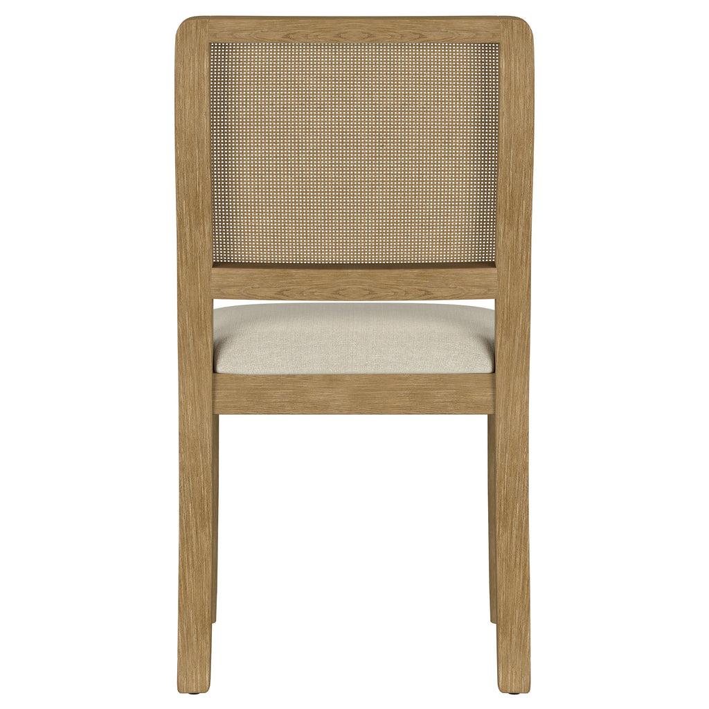 Arini Rattan Cane Dining Side Chair Sand Wash (Set of 2)