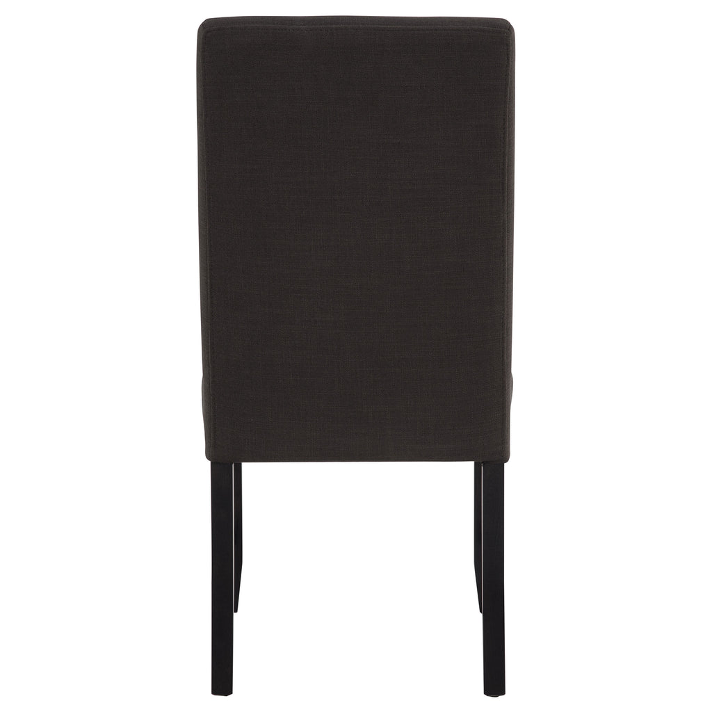Berning Fabric Upholstered Parson Side Chair Charcoal (Set of 2)
