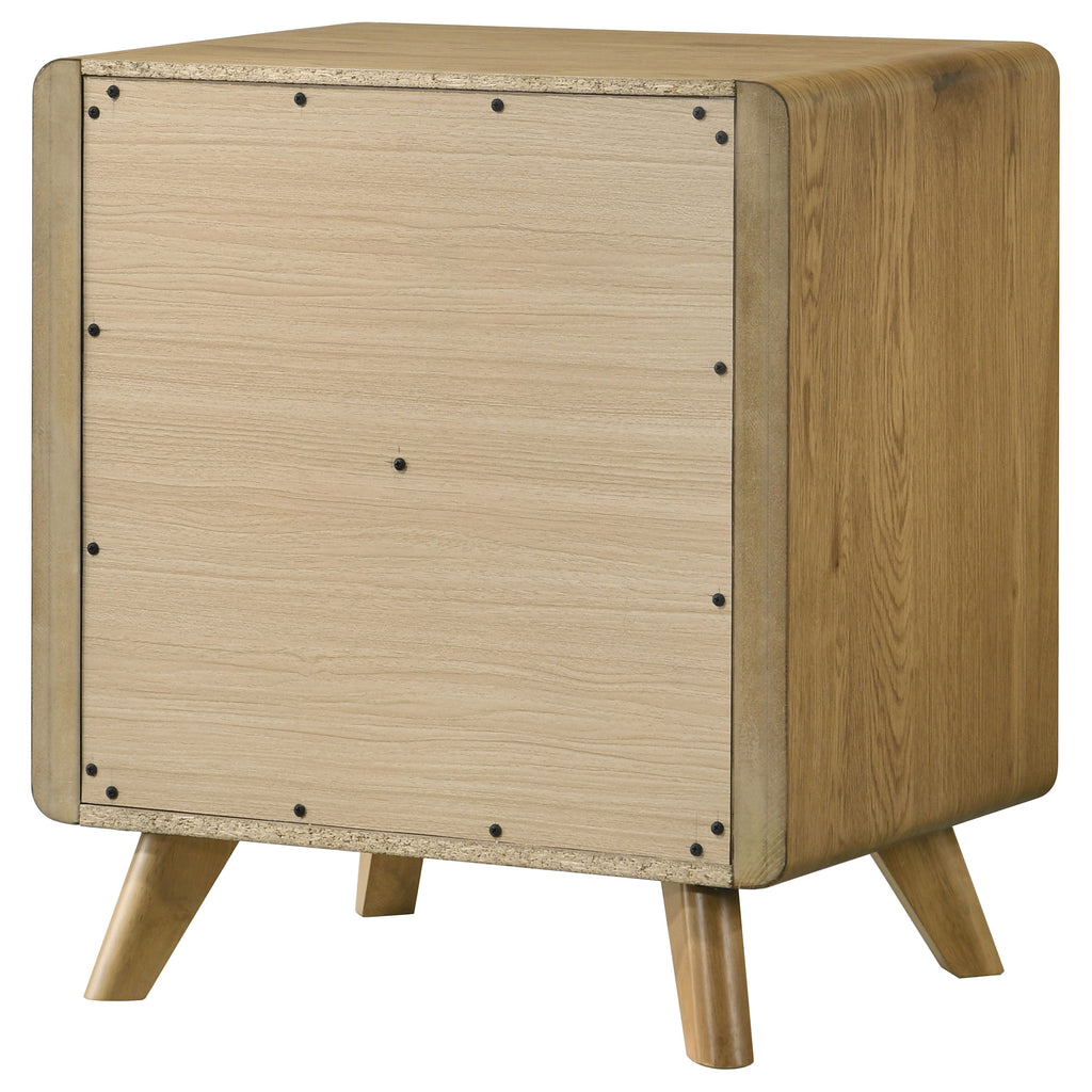 Bennett 2-drawer Bedroom Nightstand Bedside Table Light Oak