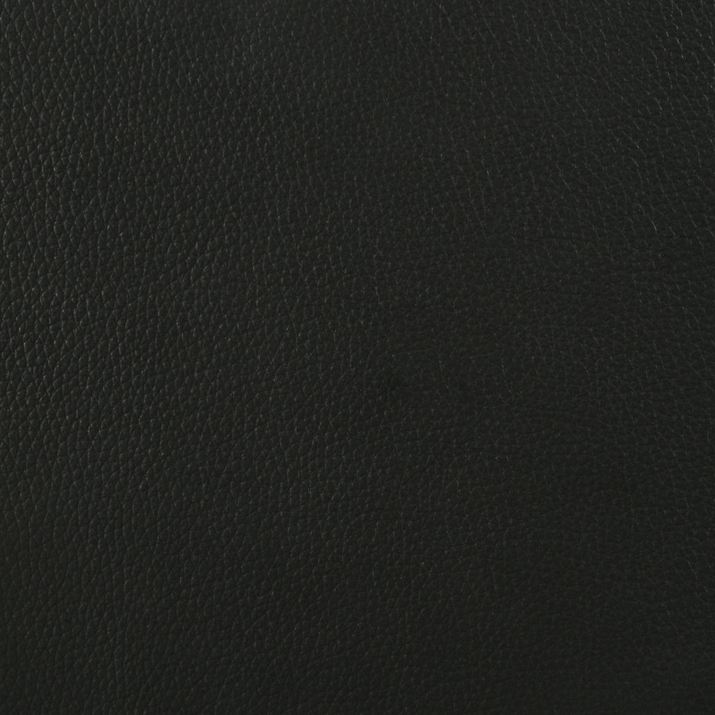 Medley Genuine Leather Queen Panel Platform Bed Black