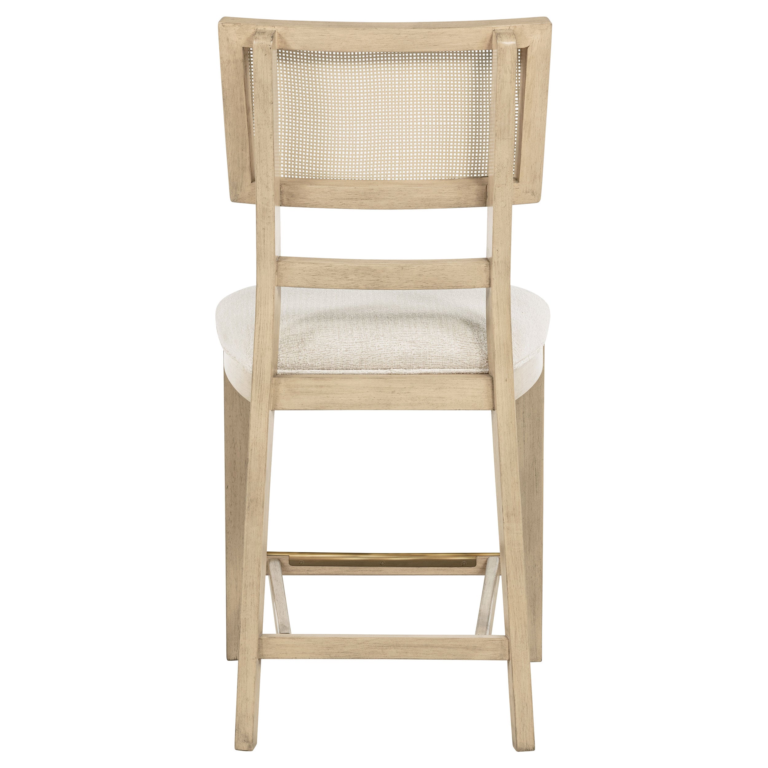 Kailani Rattan Cane Counter Side Chair Beige Oak (Set of 2)