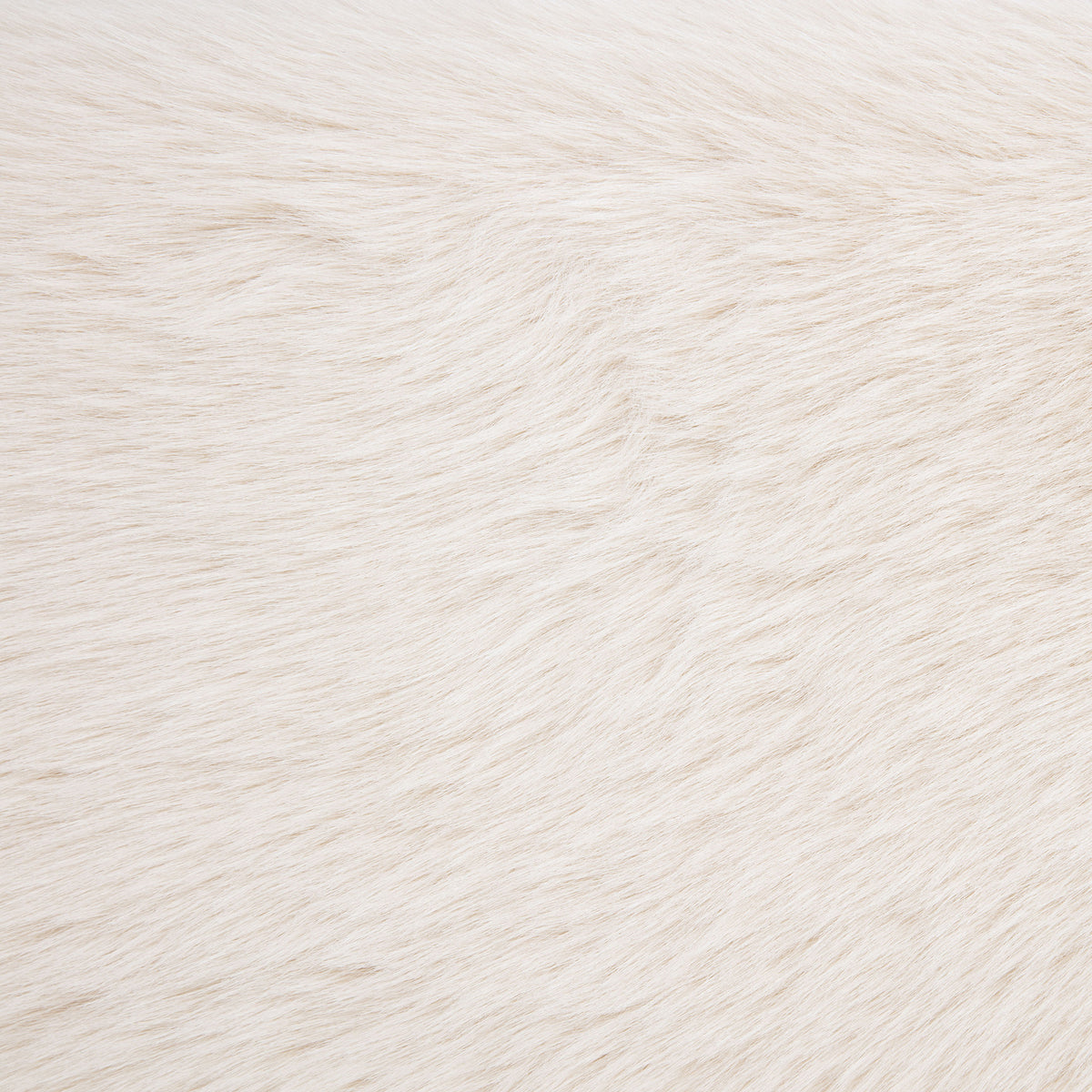 Rebecca Faux Fur Upholstered Eastern King Bed Cream