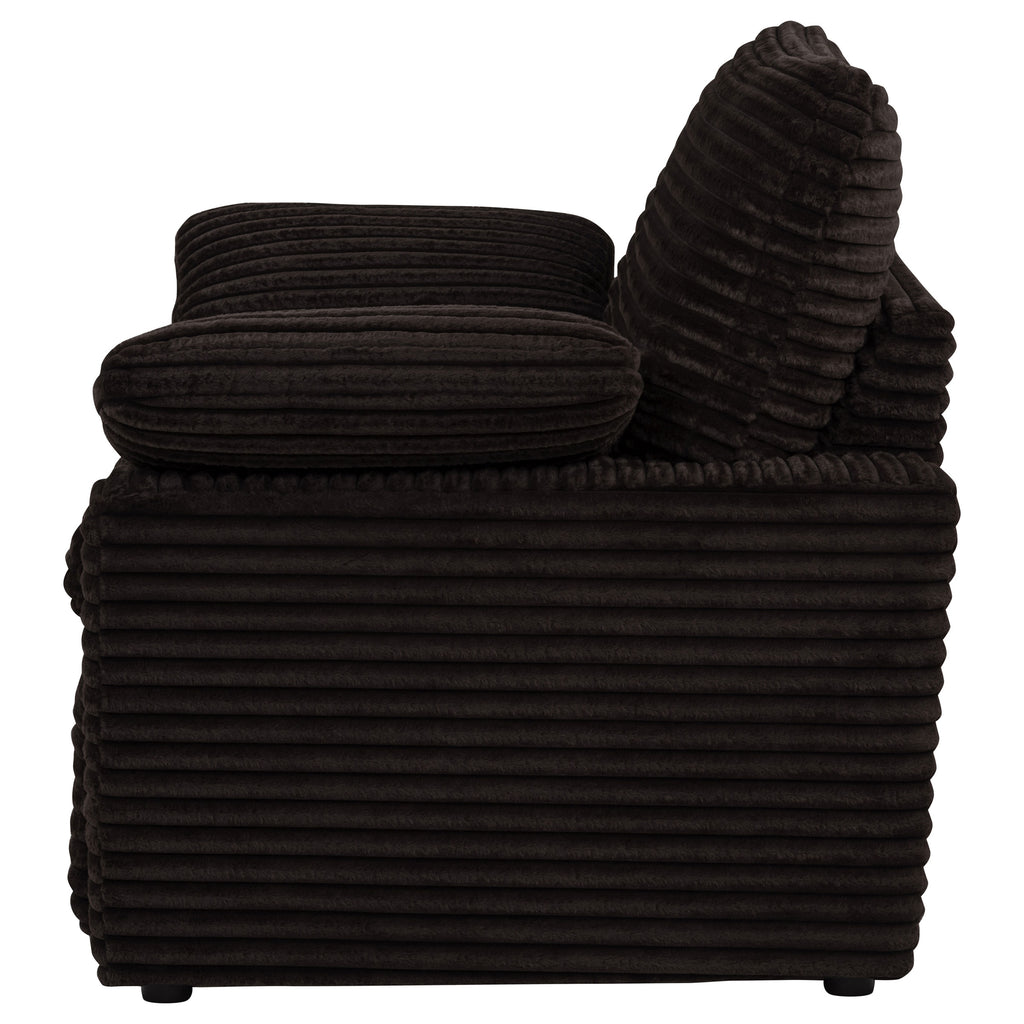Collins Upholstered Power Recliner Chair Chocolate Brown