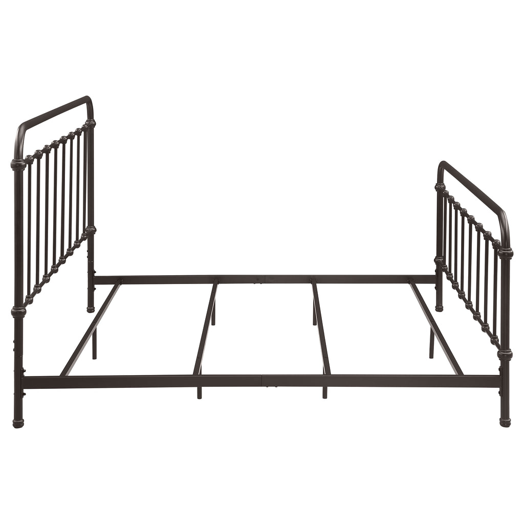 Livingston Metal Eastern King Open Frame Bed Dark Bronze