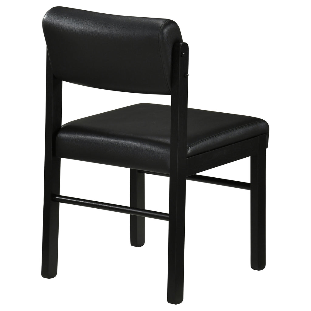 Kehoe Upholstered Dining Side Chair Black (Set of 2)