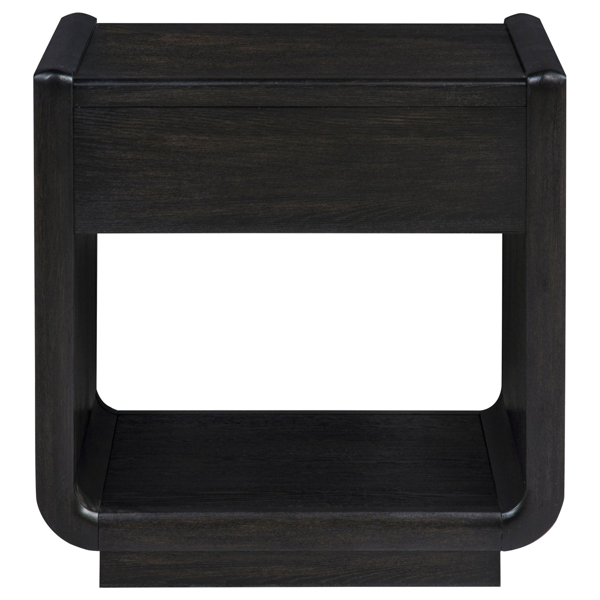 Leandro 1-drawer Wood Occasional Side End Table Burnished Black