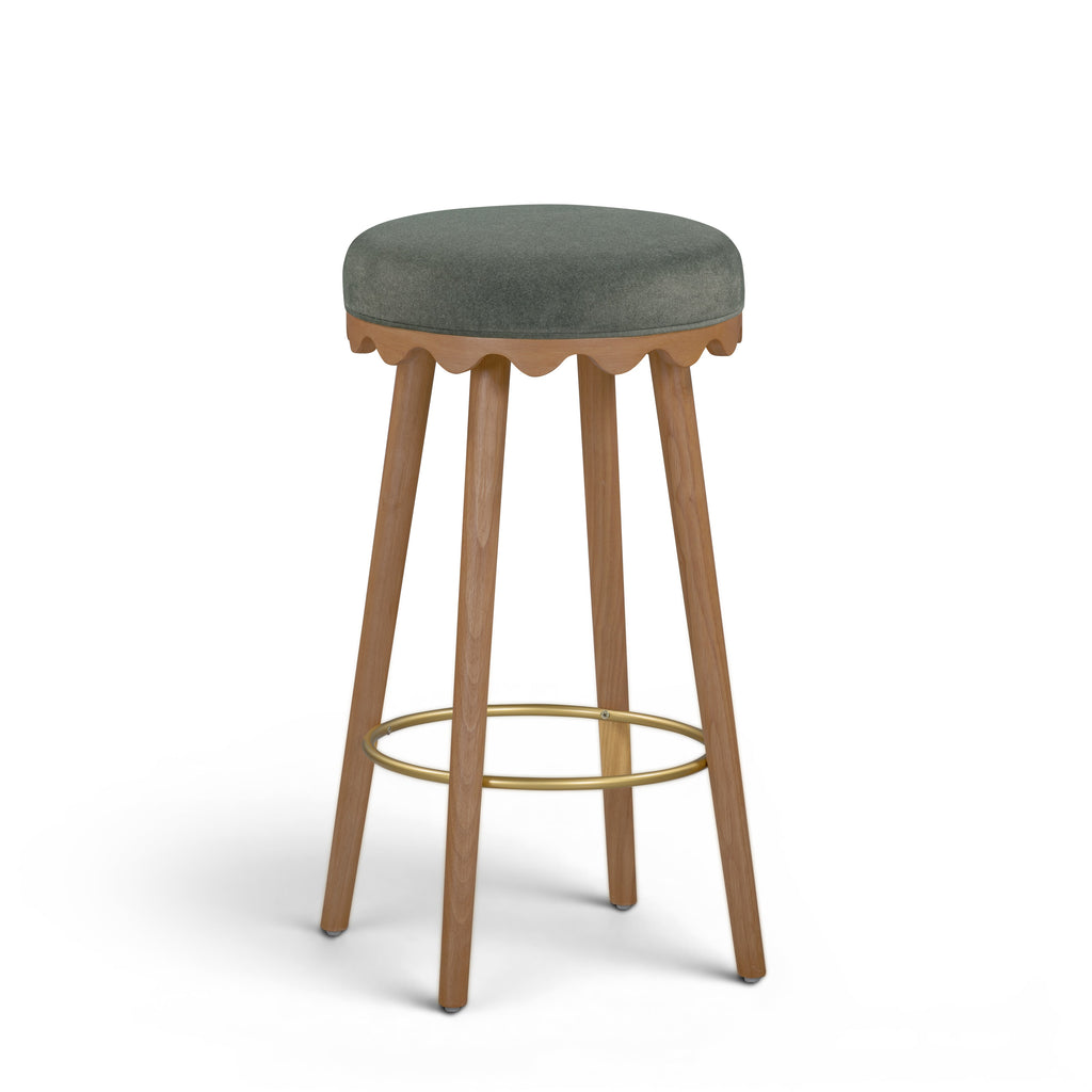 Oodle Performance Vegan Mohair Stool
