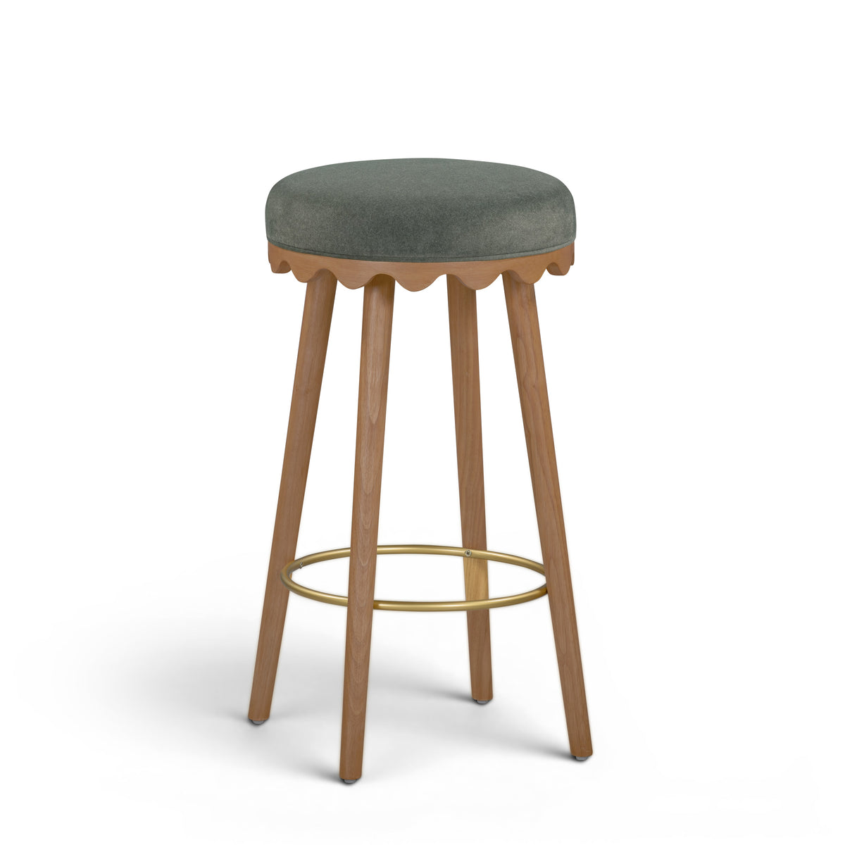 Oodle Performance Vegan Mohair Stool