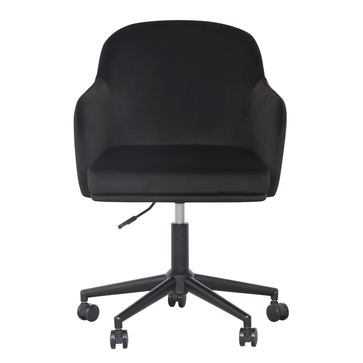 Sydney Performance Velvet Office Desk Chair — Black null