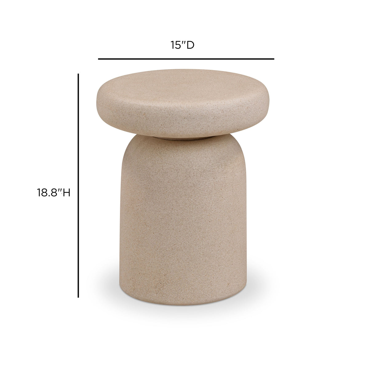 Lydia Concrete Indoor/Outdoor Side Table