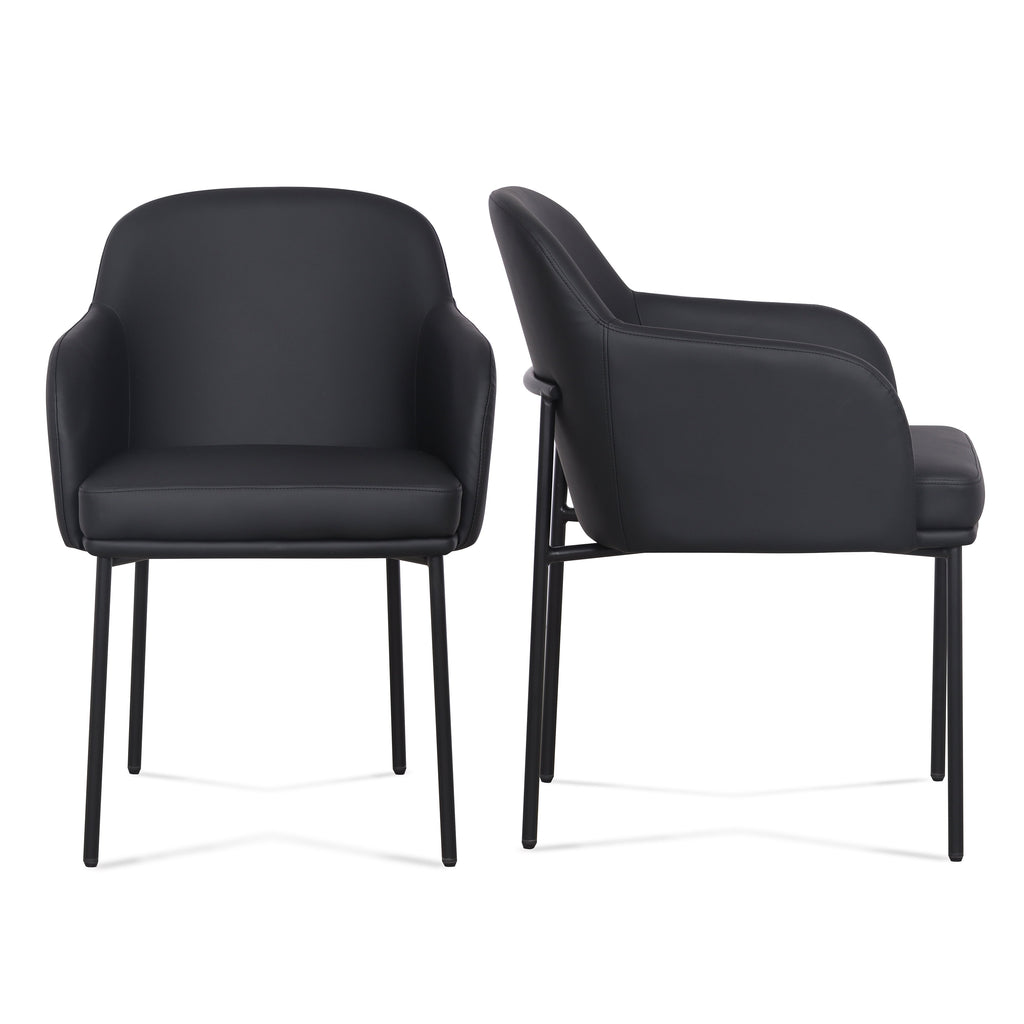 Sydney Performance Vegan Leather Armchair - Set of 2
