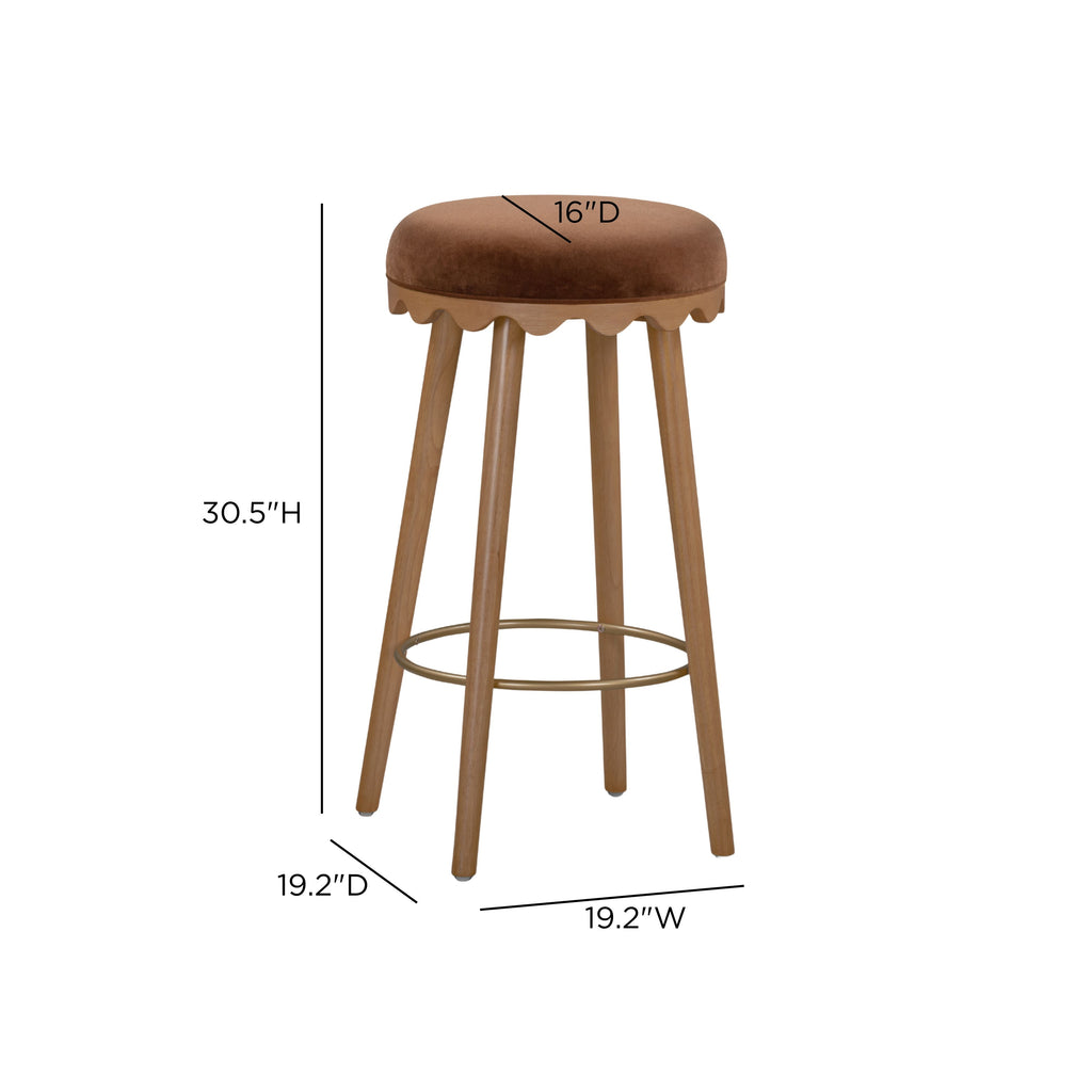 Oodle Performance Vegan Mohair Stool