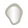 Orpheus 35"X31" Ribbed Faux Stone Wall Mirror