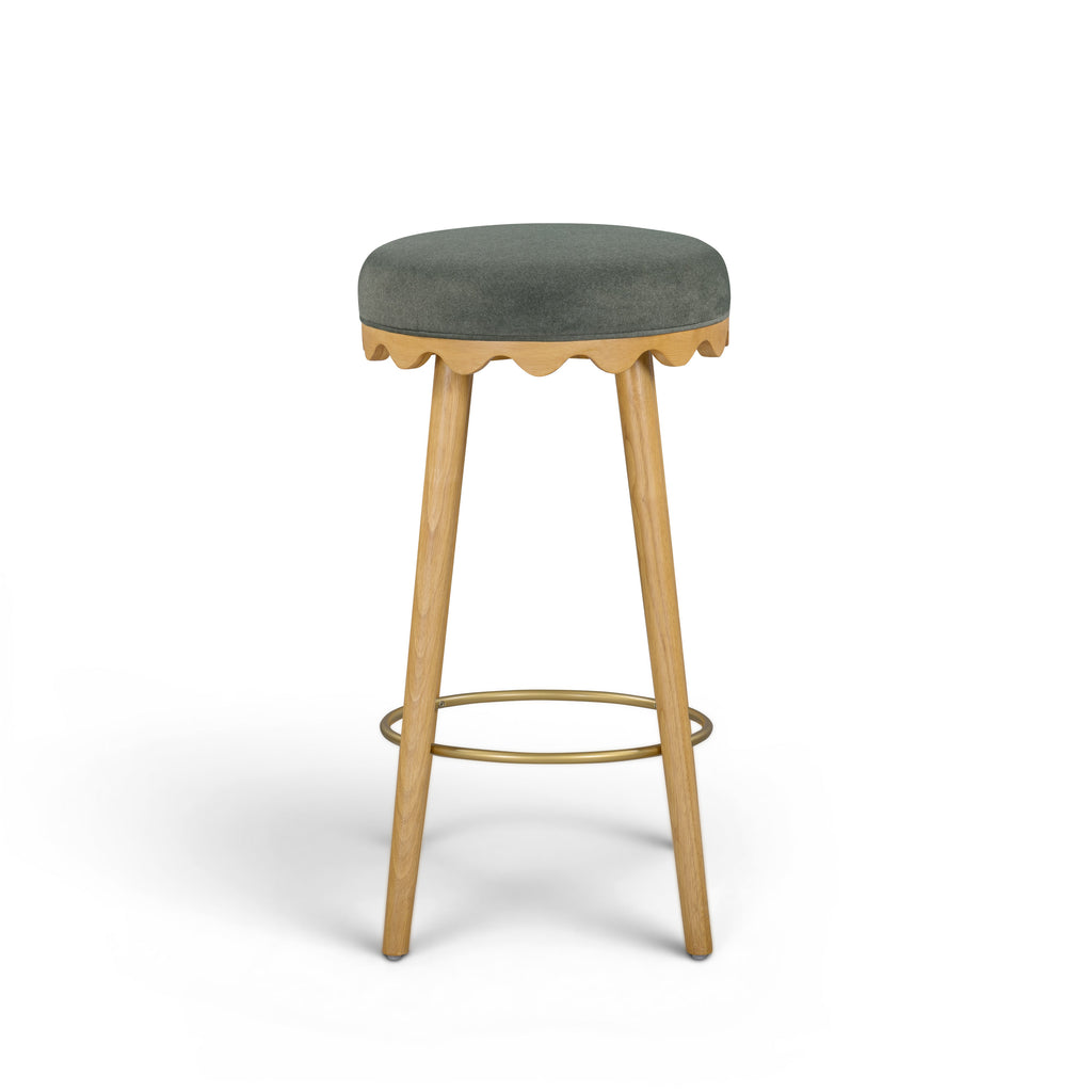 Oodle Performance Vegan Mohair Stool