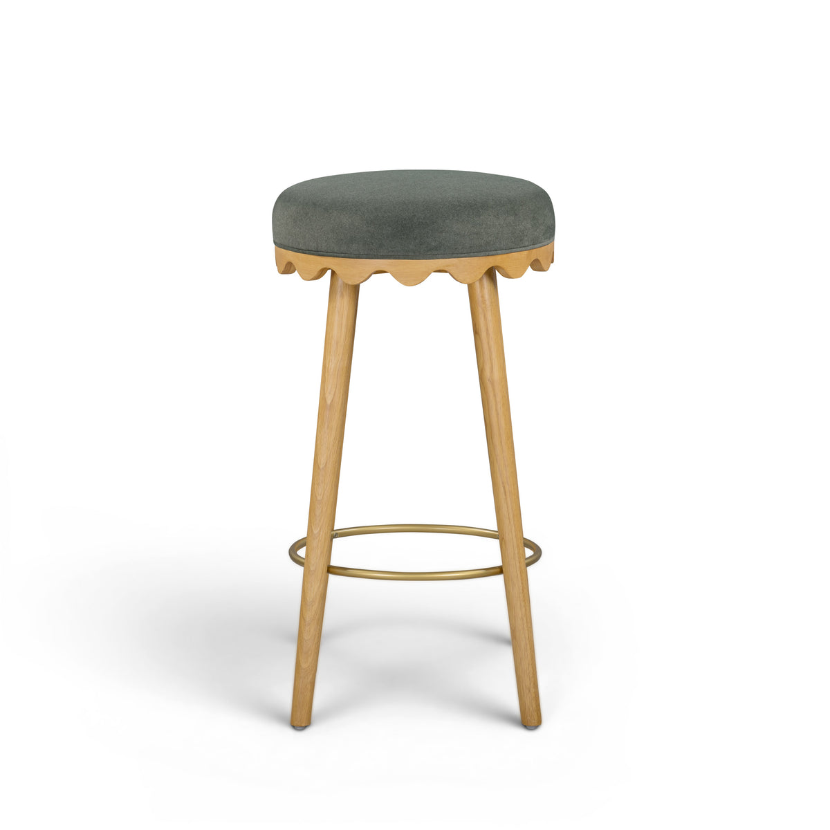Oodle Performance Vegan Mohair Stool