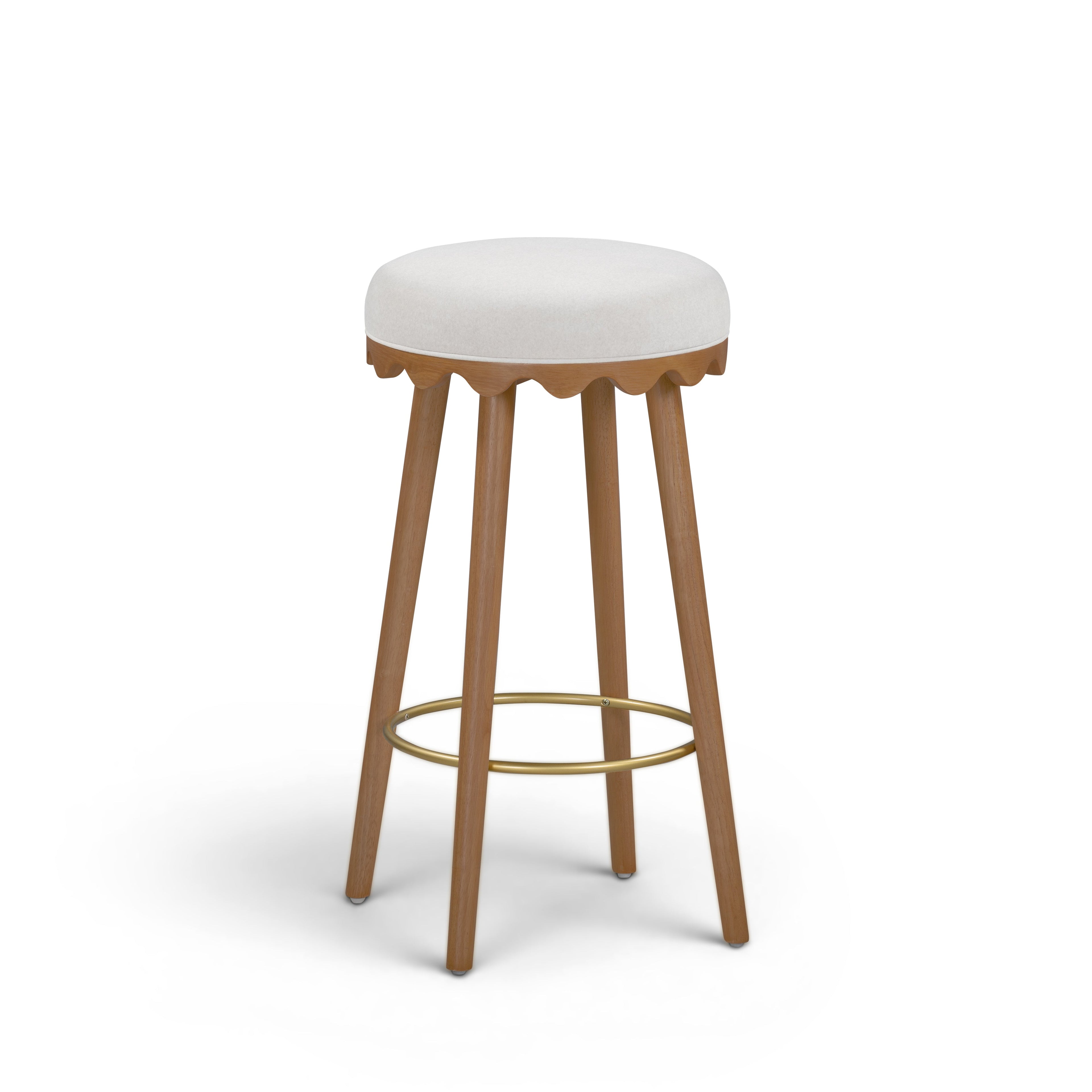 Oodle Performance Vegan Mohair Stool