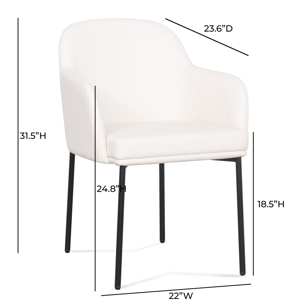Sydney Performance Vegan Leather Armchair - Set of 2