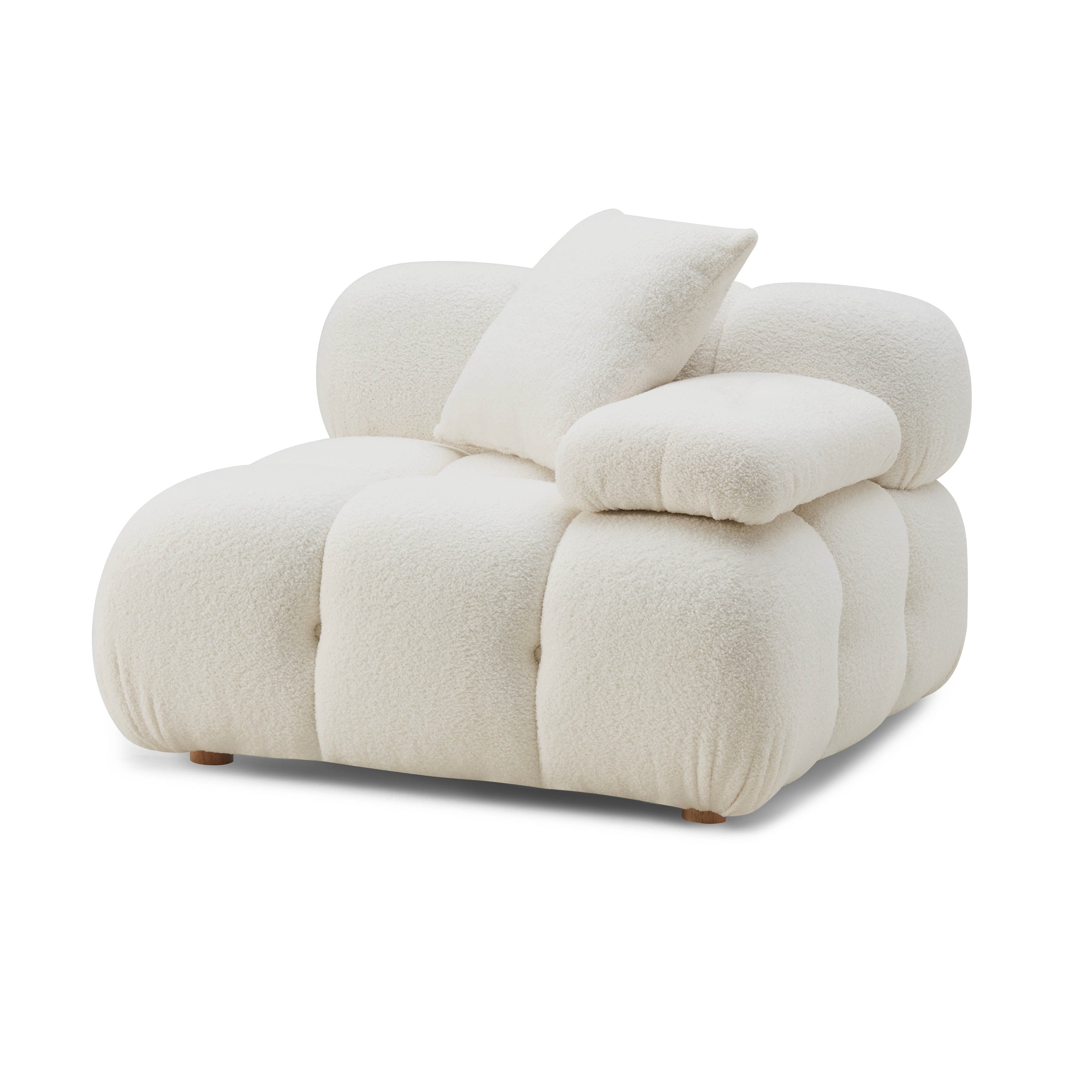 Calliope Performance Vegan Shearling Modular Corner Chair