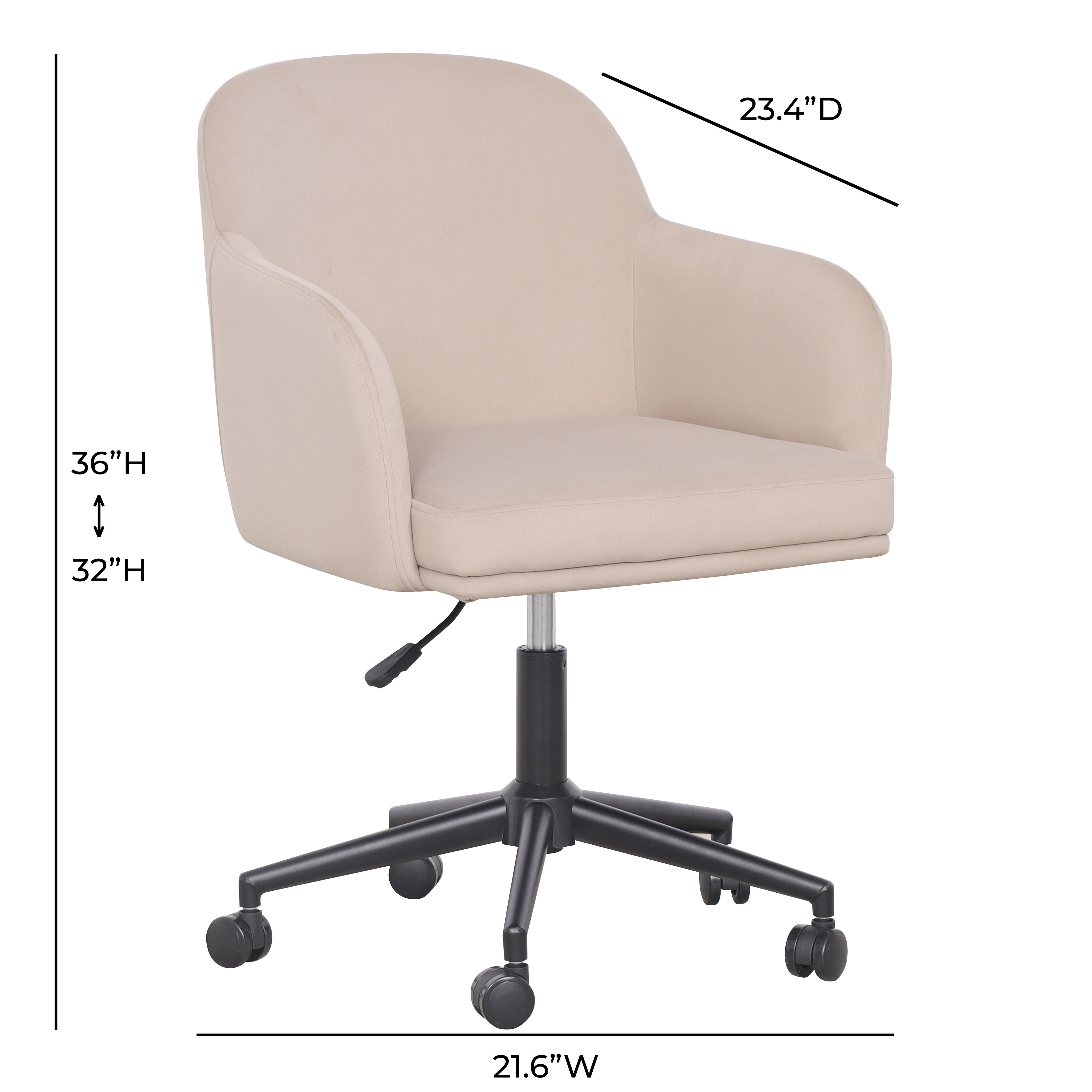 Sydney Performance Velvet Office Desk Chair