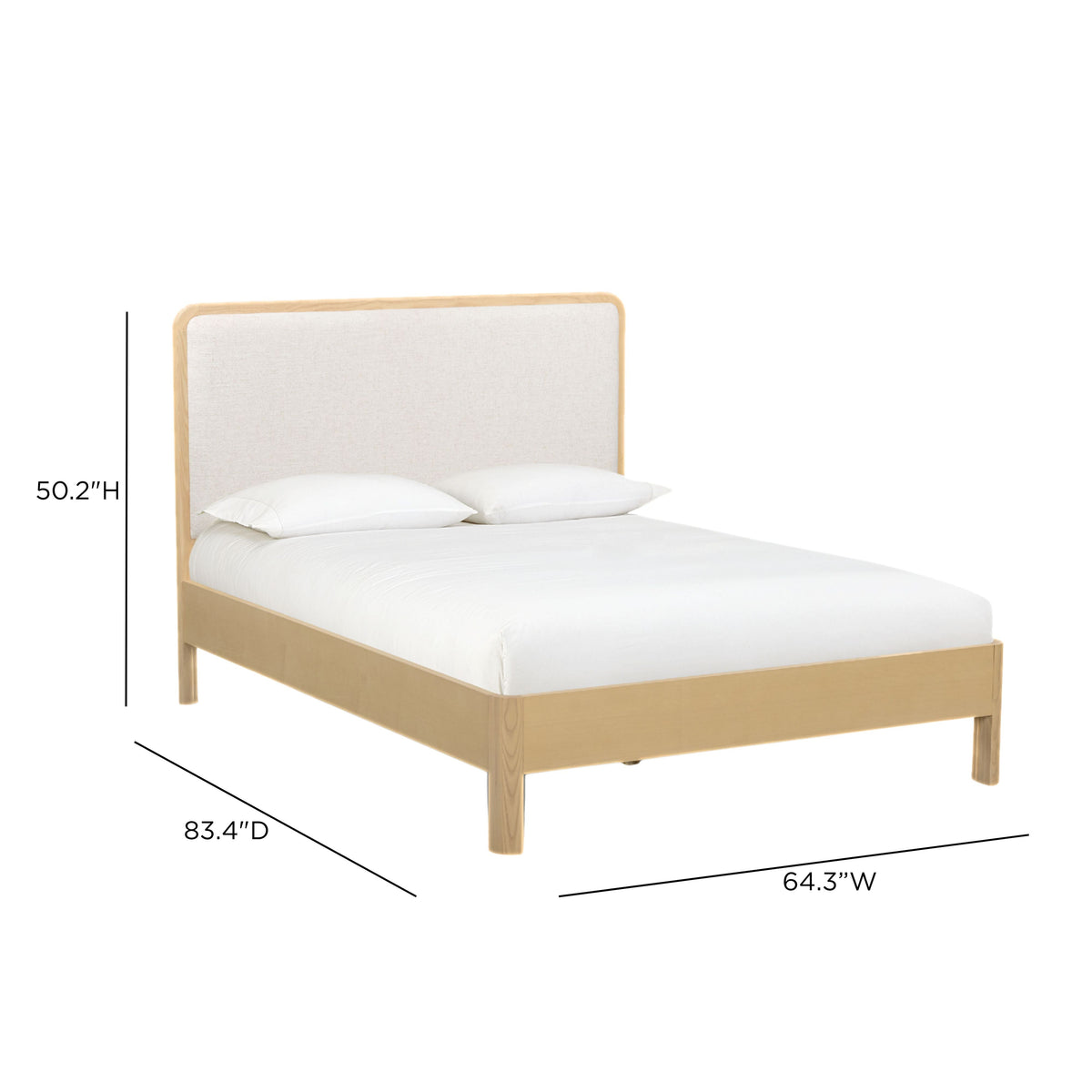 Rafaelle Natural Solid Ash Bed
