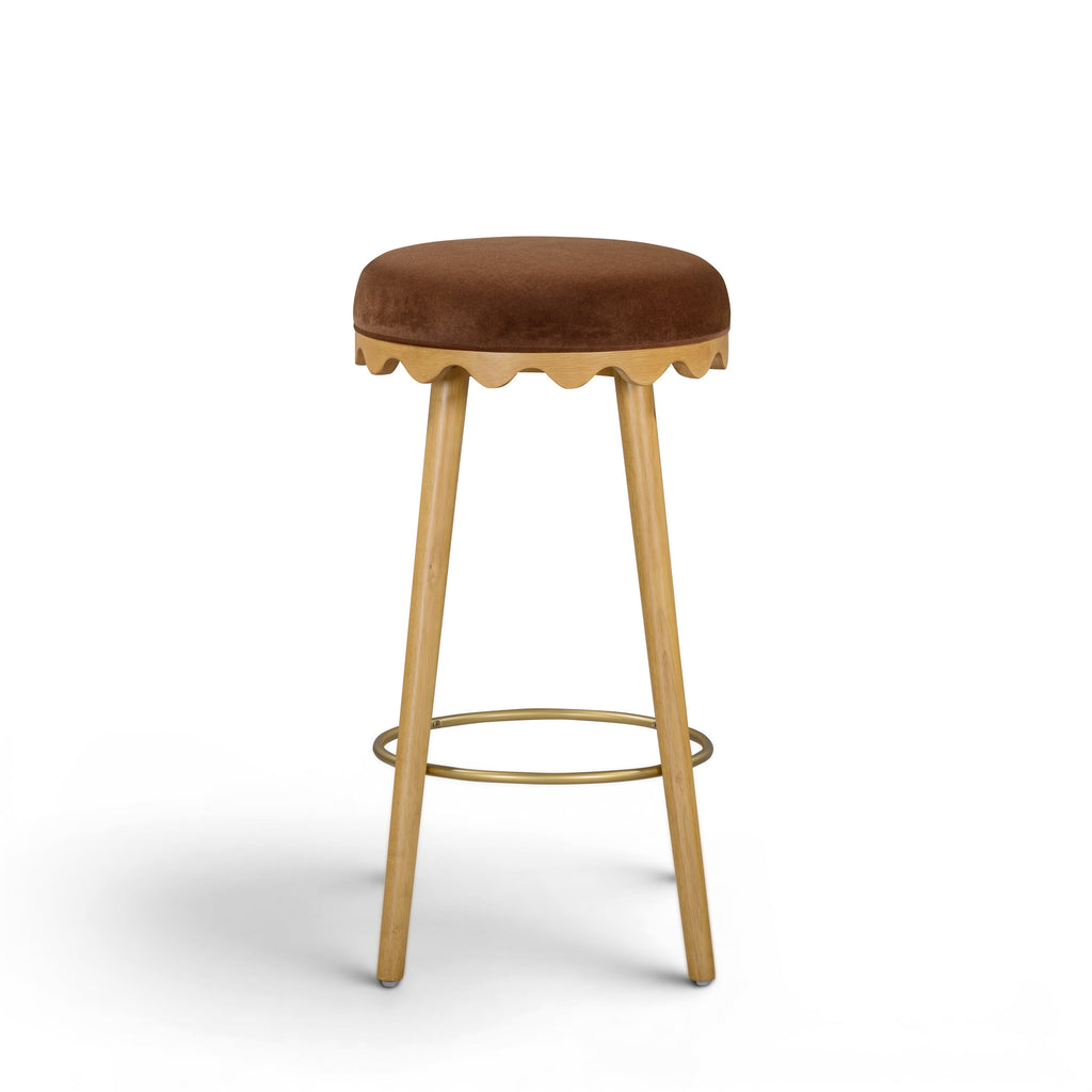 Oodle Performance Vegan Mohair Stool