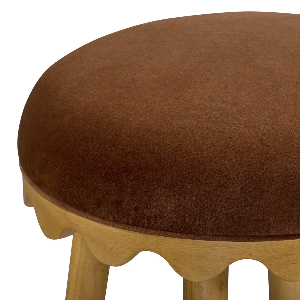 Oodle Performance Vegan Mohair Stool