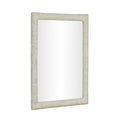 Orpheus 34"X47" Ribbed Faux Stone Rectangular Wall Mirror