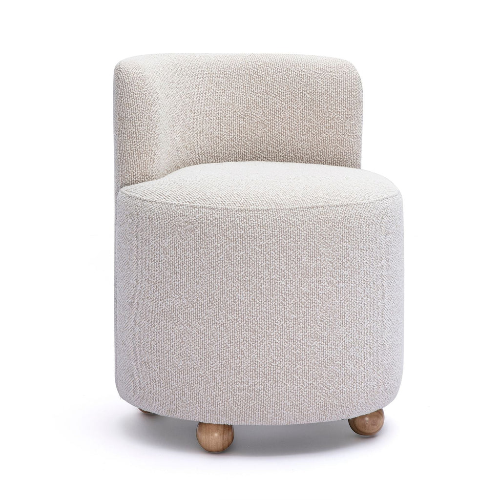 Hakuna Cream Performance Boucle Desk Chair