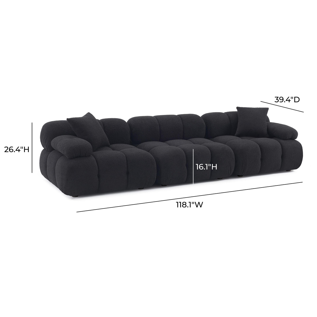 Calliope 118" Performance Modular Sofa