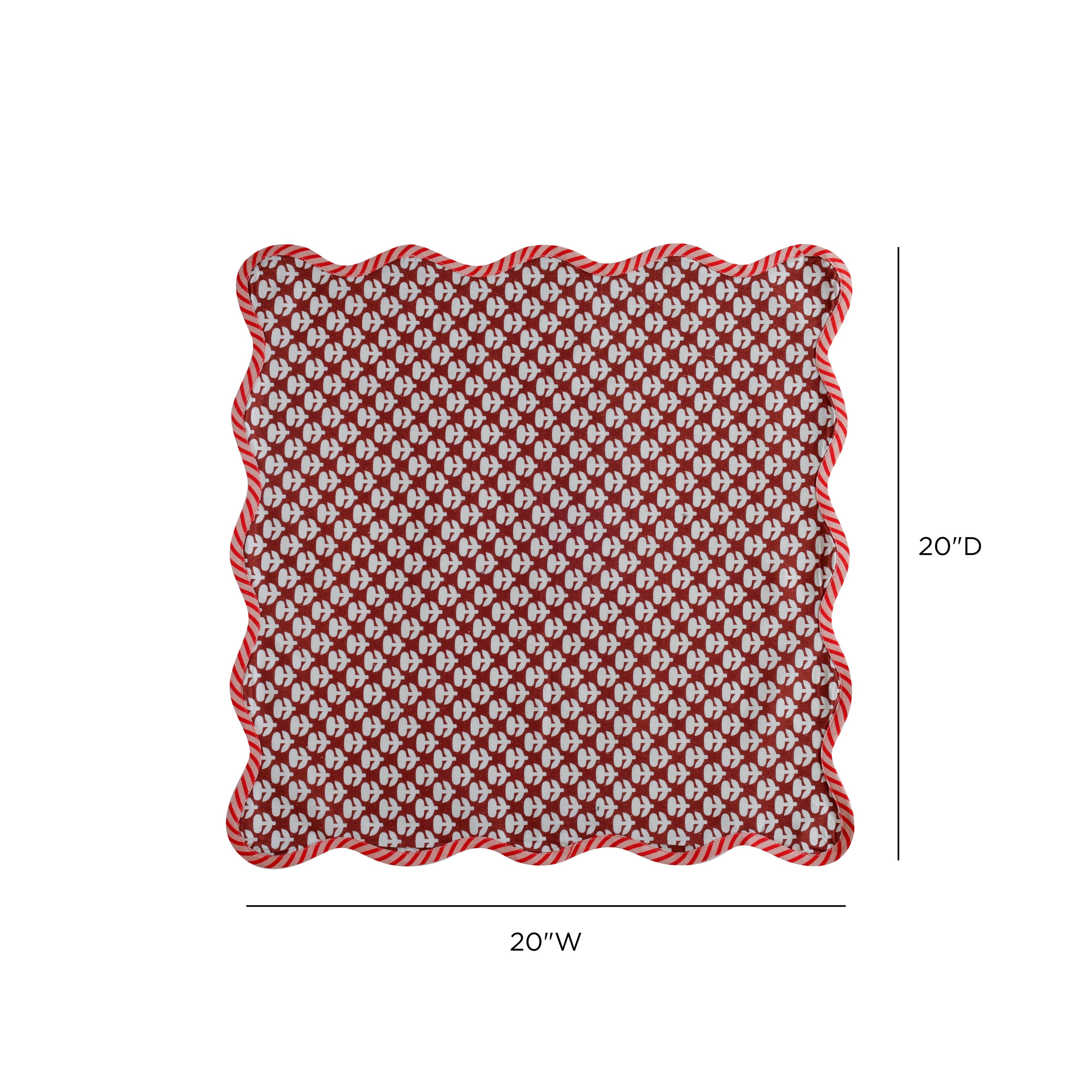Crissy Cotton Canvas Printed Napkins - Set of 4