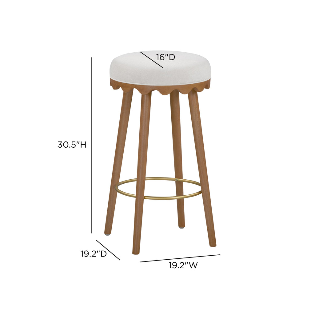 Oodle Performance Vegan Mohair Stool