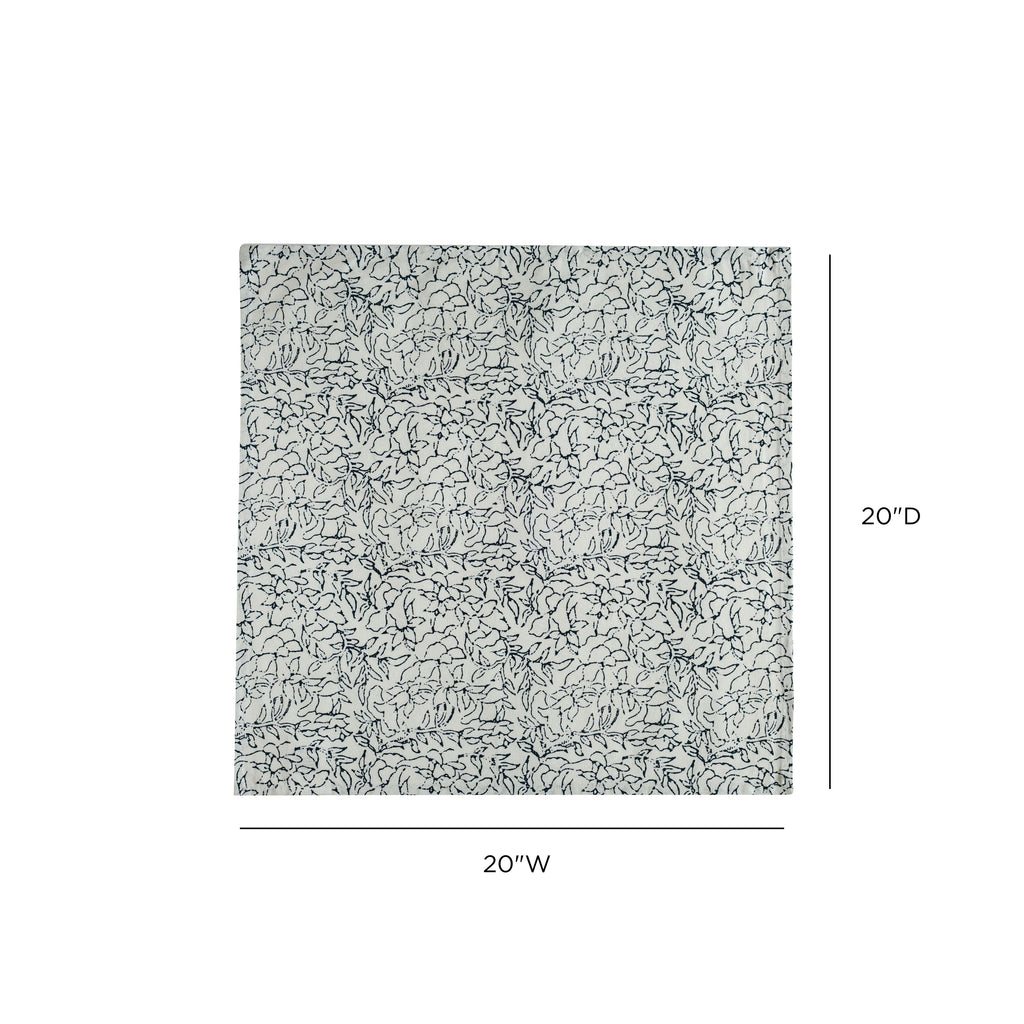 Crissy Cotton Canvas Printed Napkins - Set of 4