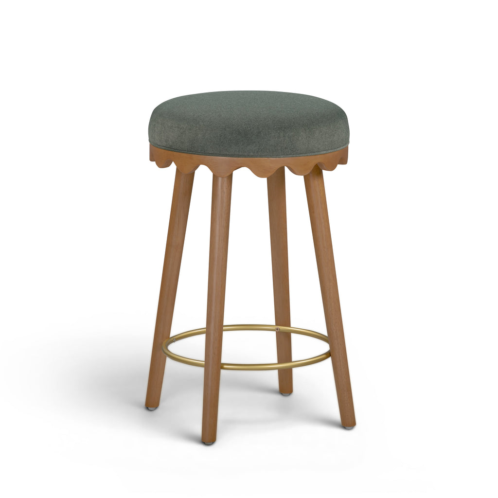 Oodle Performance Vegan Mohair Stool