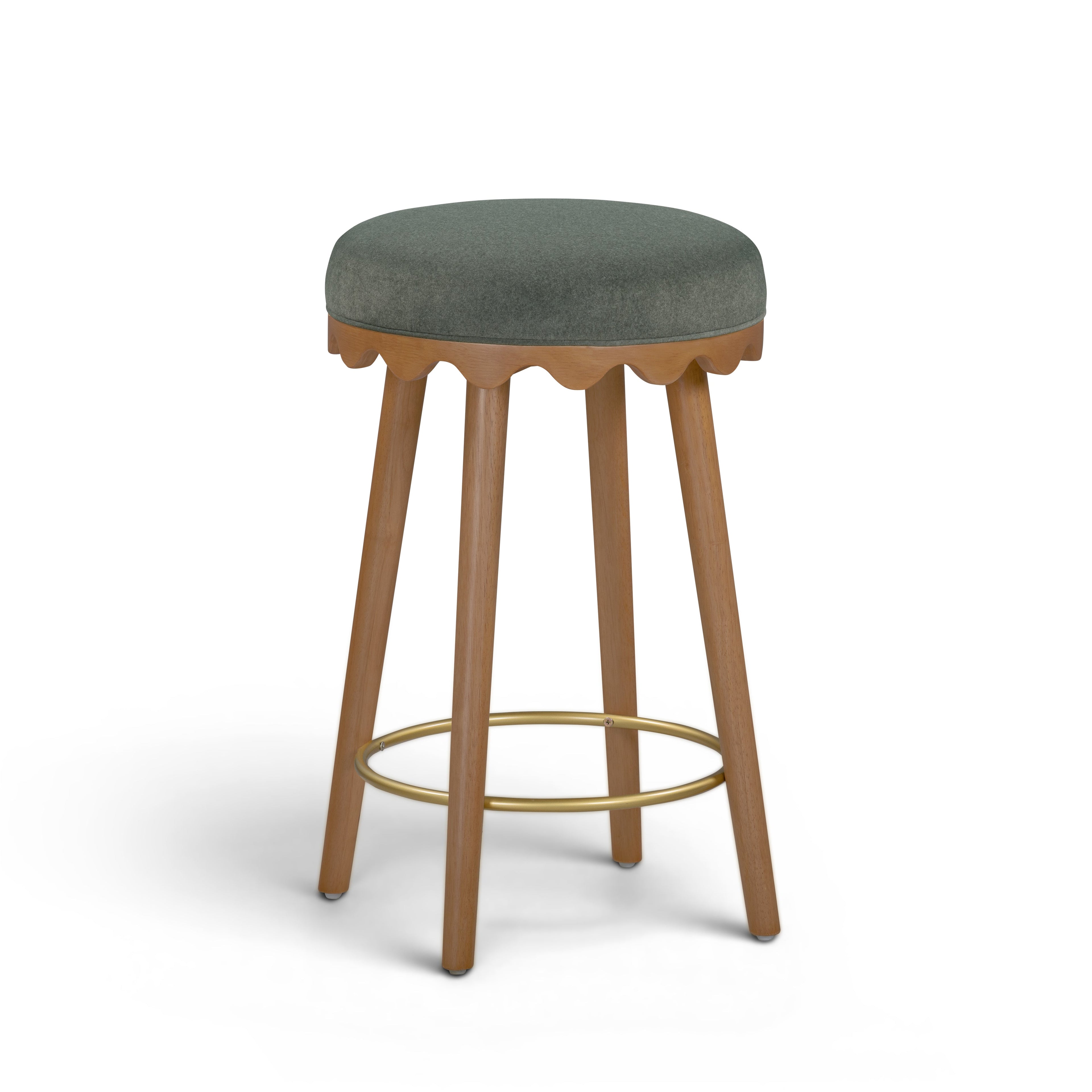 Oodle Performance Vegan Mohair Stool