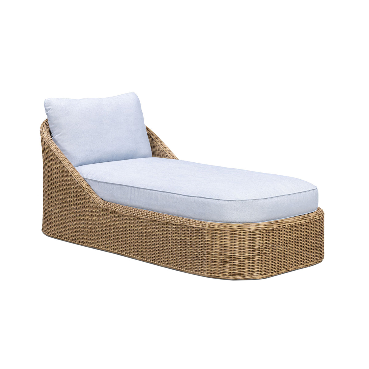 Axel Boucle Outdoor Lounge Chair — Blue null