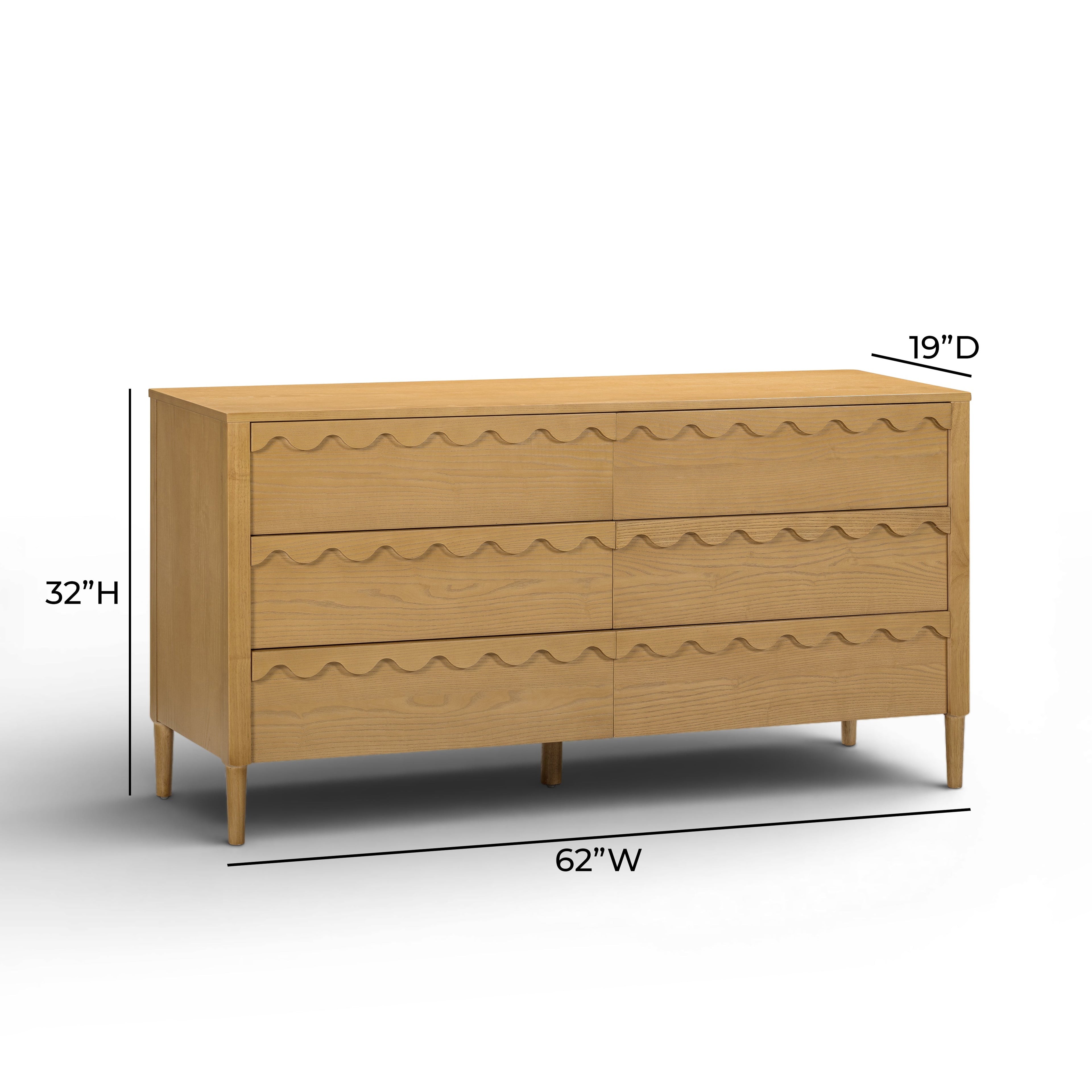 Oodle 62" 6-Drawer Dresser
