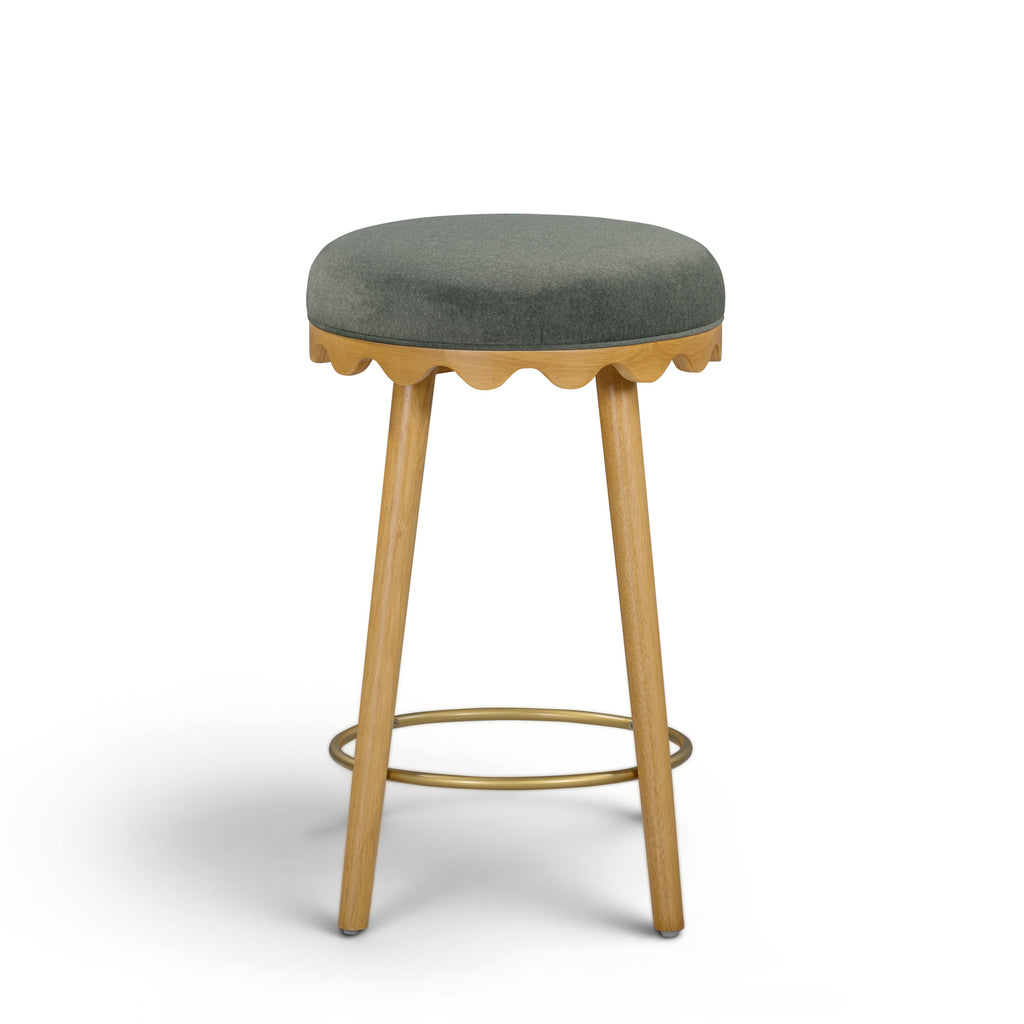 Oodle Performance Vegan Mohair Stool