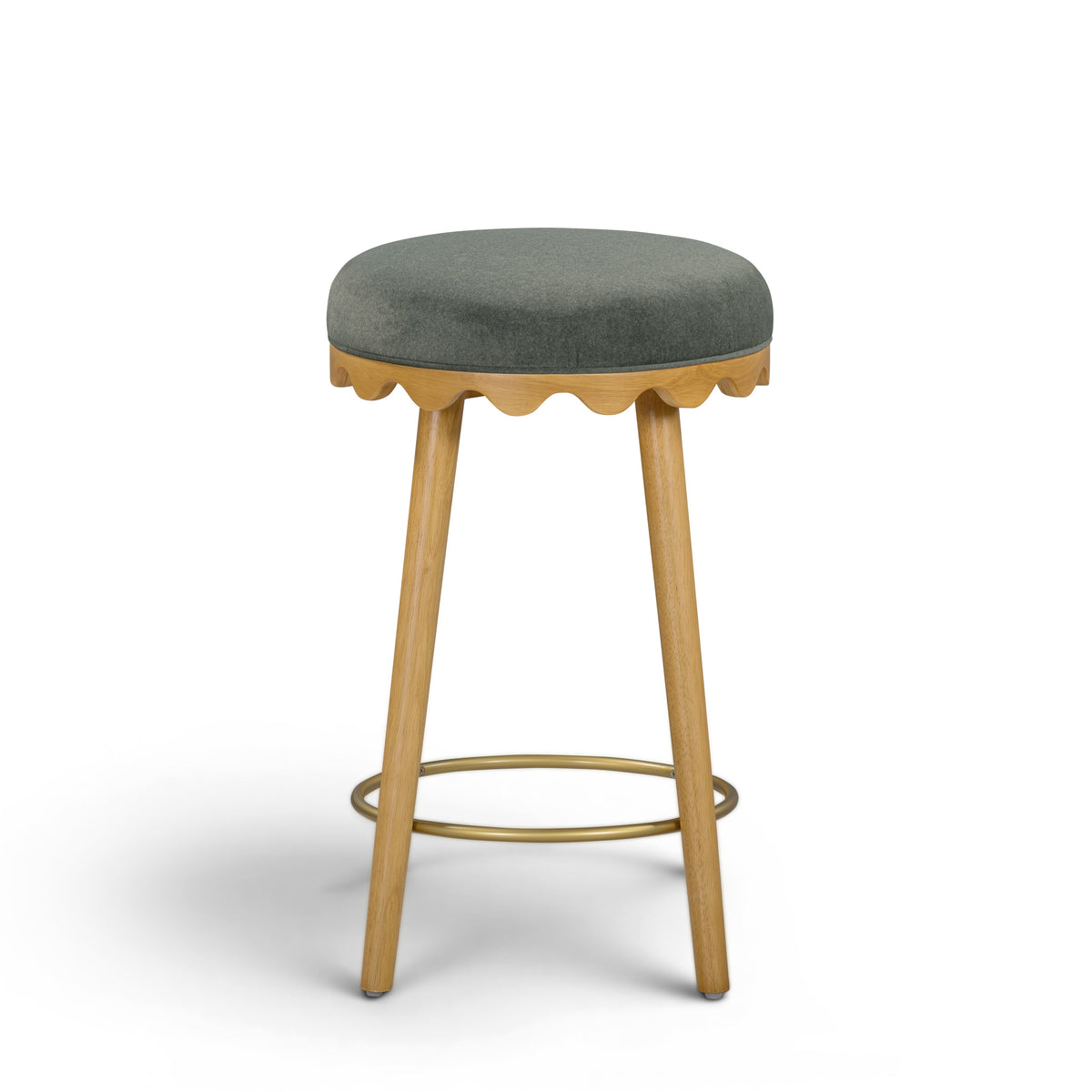 Oodle Performance Vegan Mohair Stool