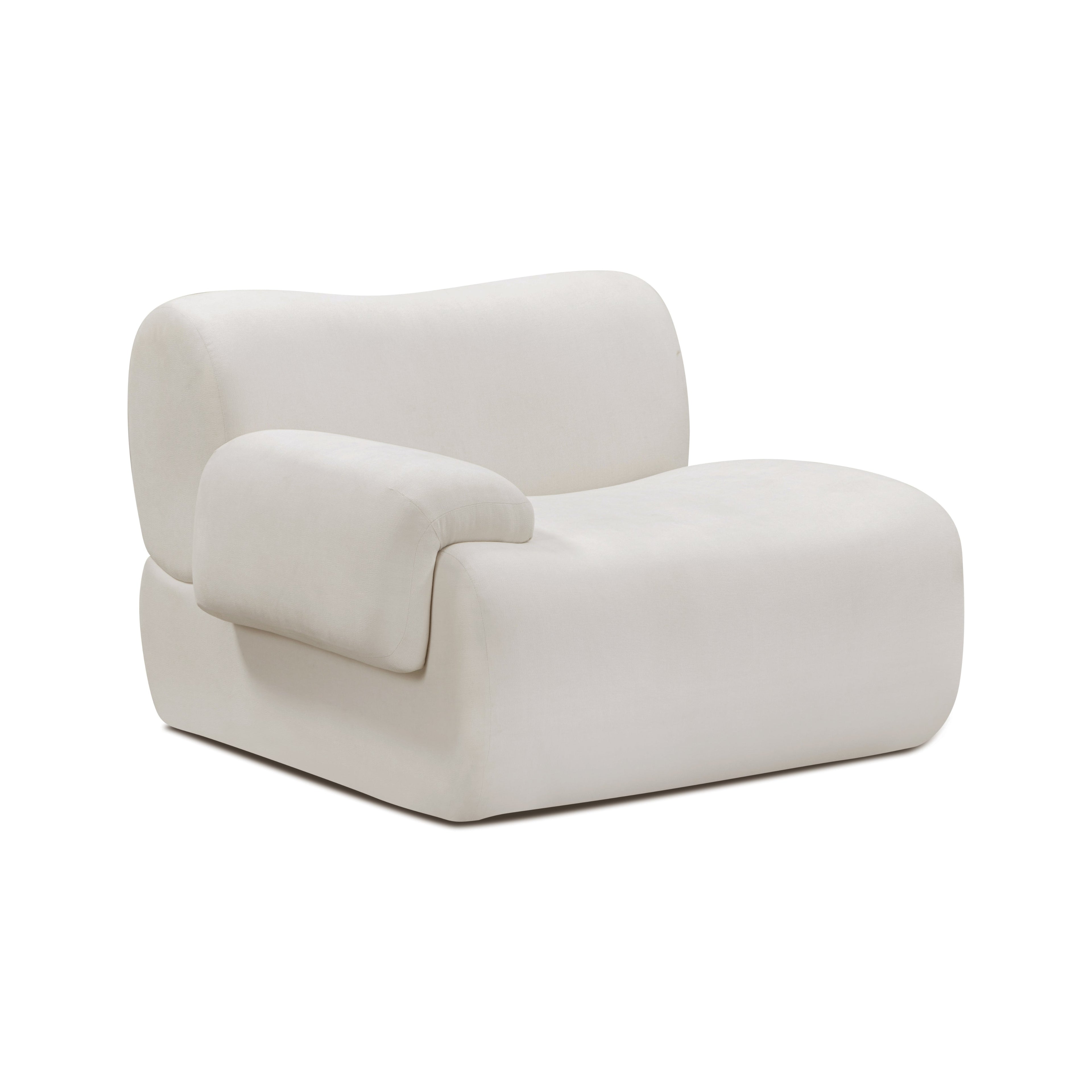 Zenith Contract-Grade Upcycled Fabric Corner Chair
