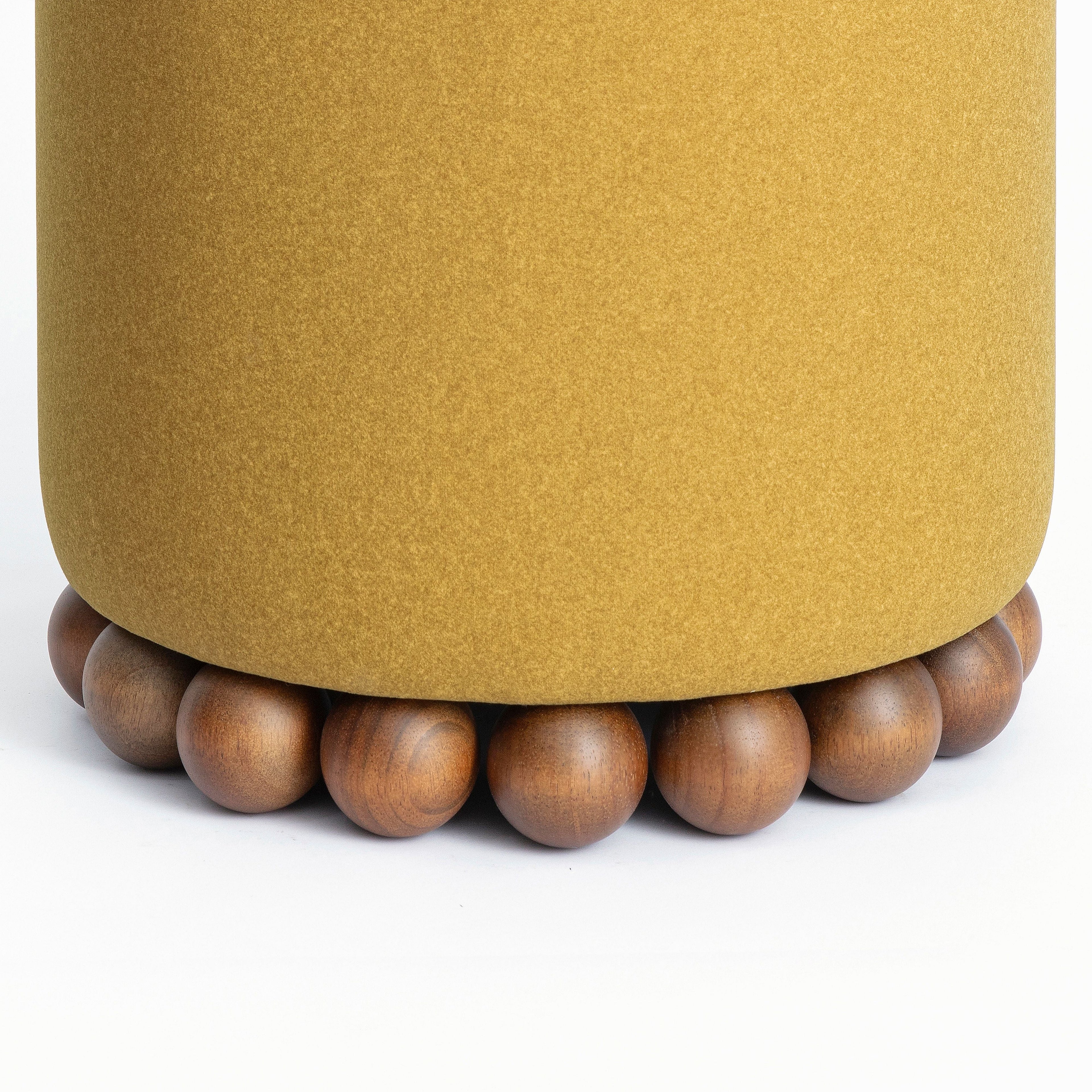 Dex Performance Vegan Mohair Ottoman
